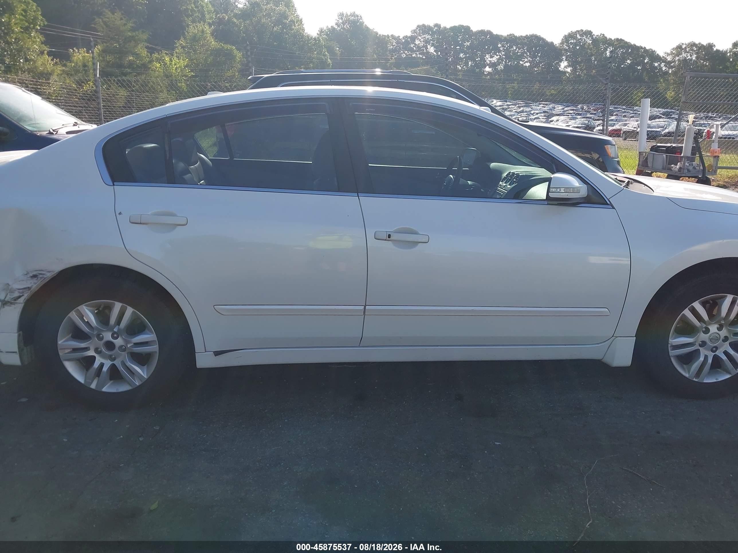 2010 Nissan Altima 2.5 S White vin: 1N4AL2AP3AN445250