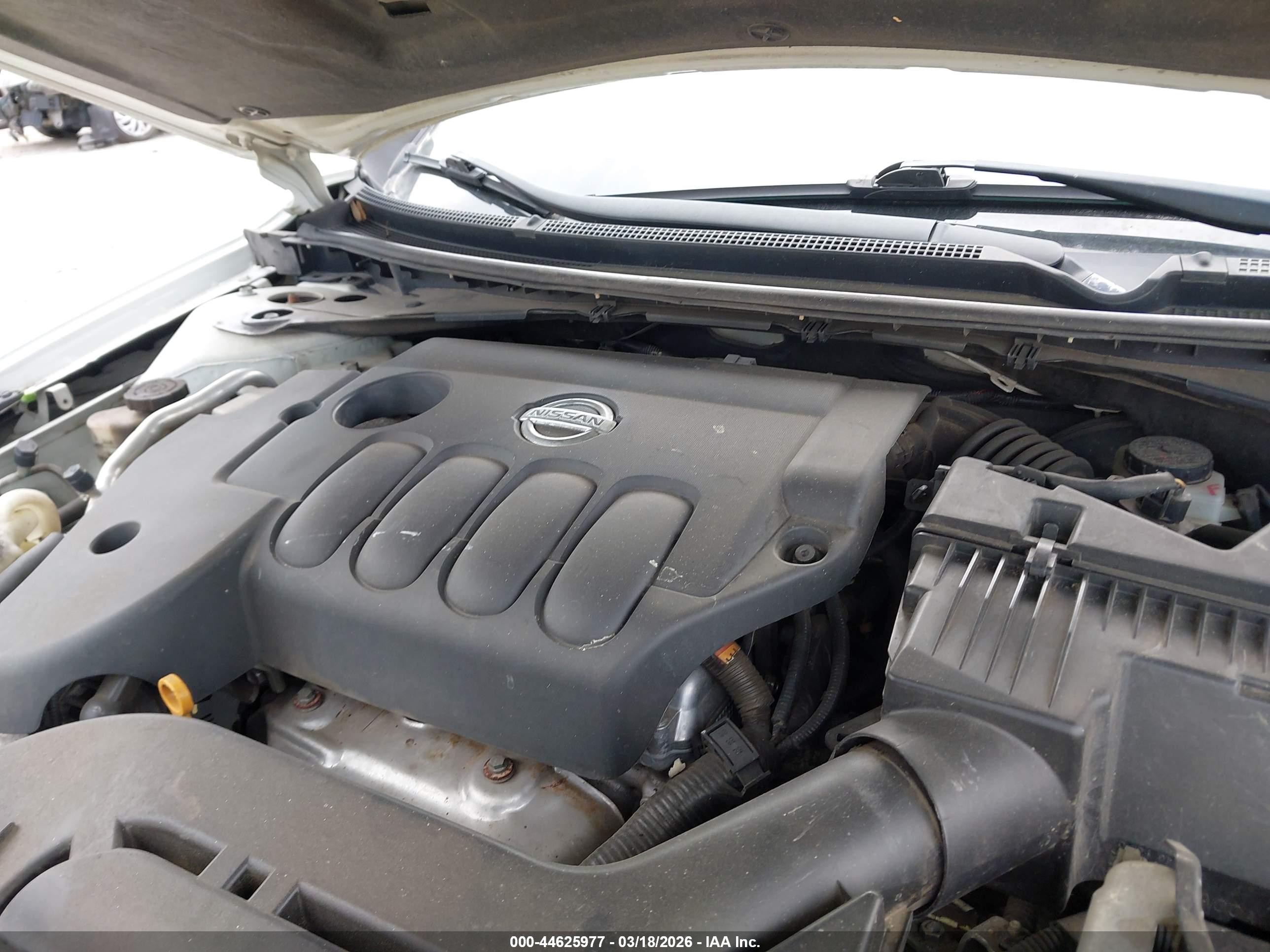 2010 Nissan Altima 2.5 S White vin: 1N4AL2AP3AN446897