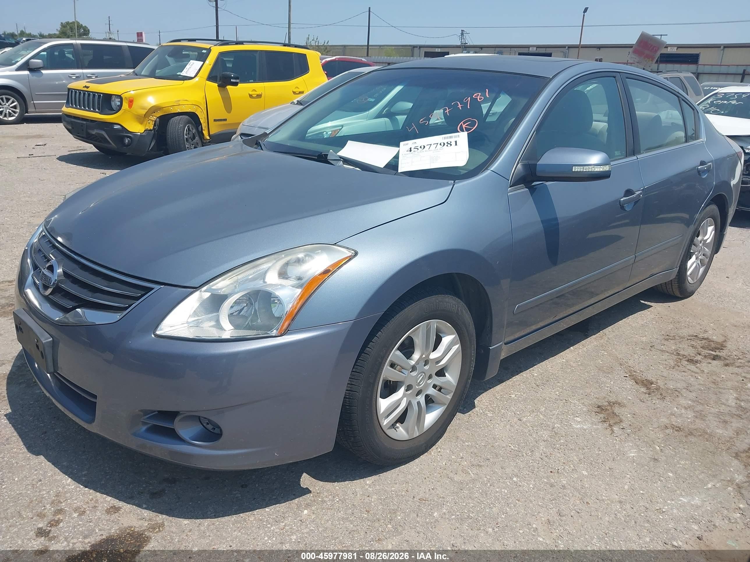 2010 Nissan Altima 2.5 S Blue vin: 1N4AL2AP3AN495470