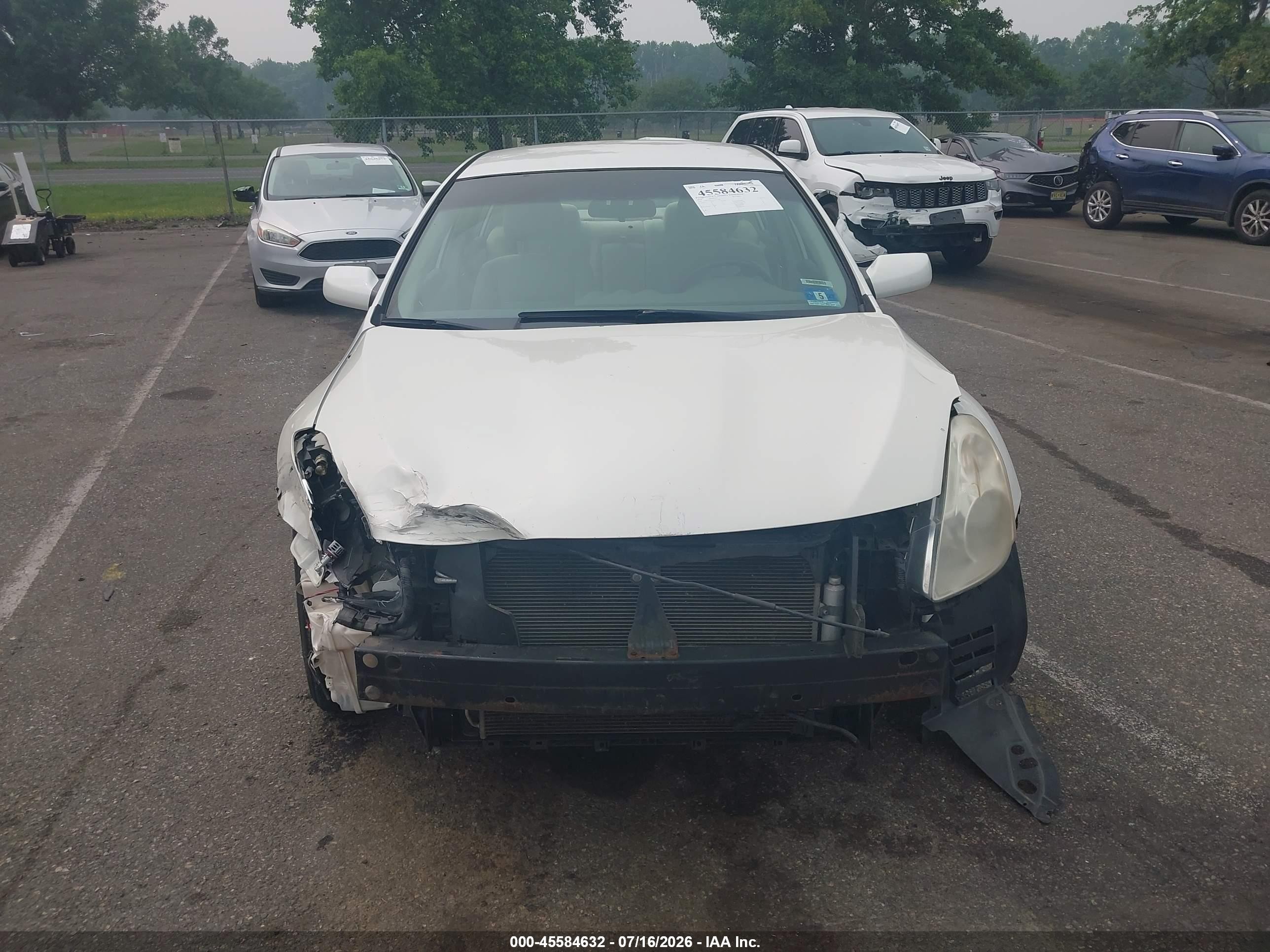 2010 Nissan Altima 2.5 S White vin: 1N4AL2AP3AN517368