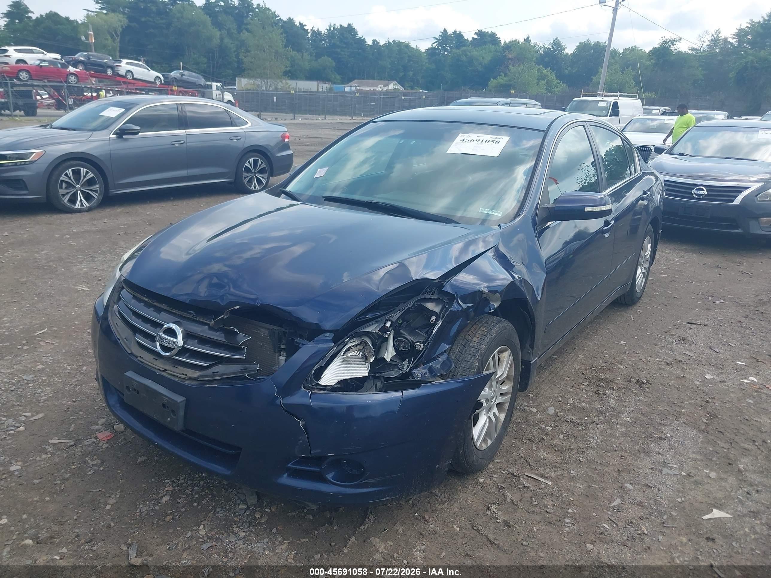2010 Nissan Altima 2.5 S Blue vin: 1N4AL2AP3AN537488