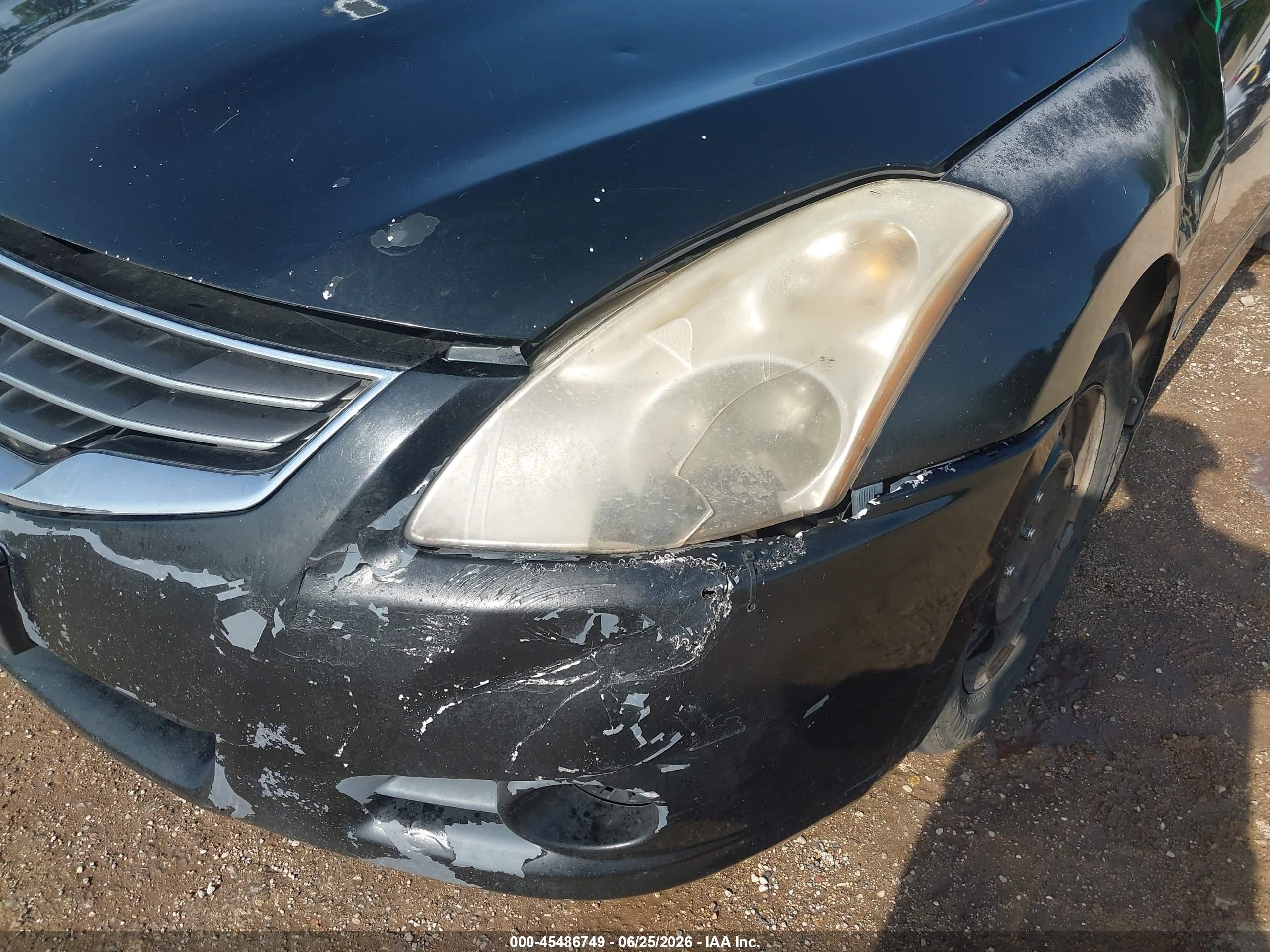 2010 Nissan Altima 2.5 S Black vin: 1N4AL2AP3AN544358