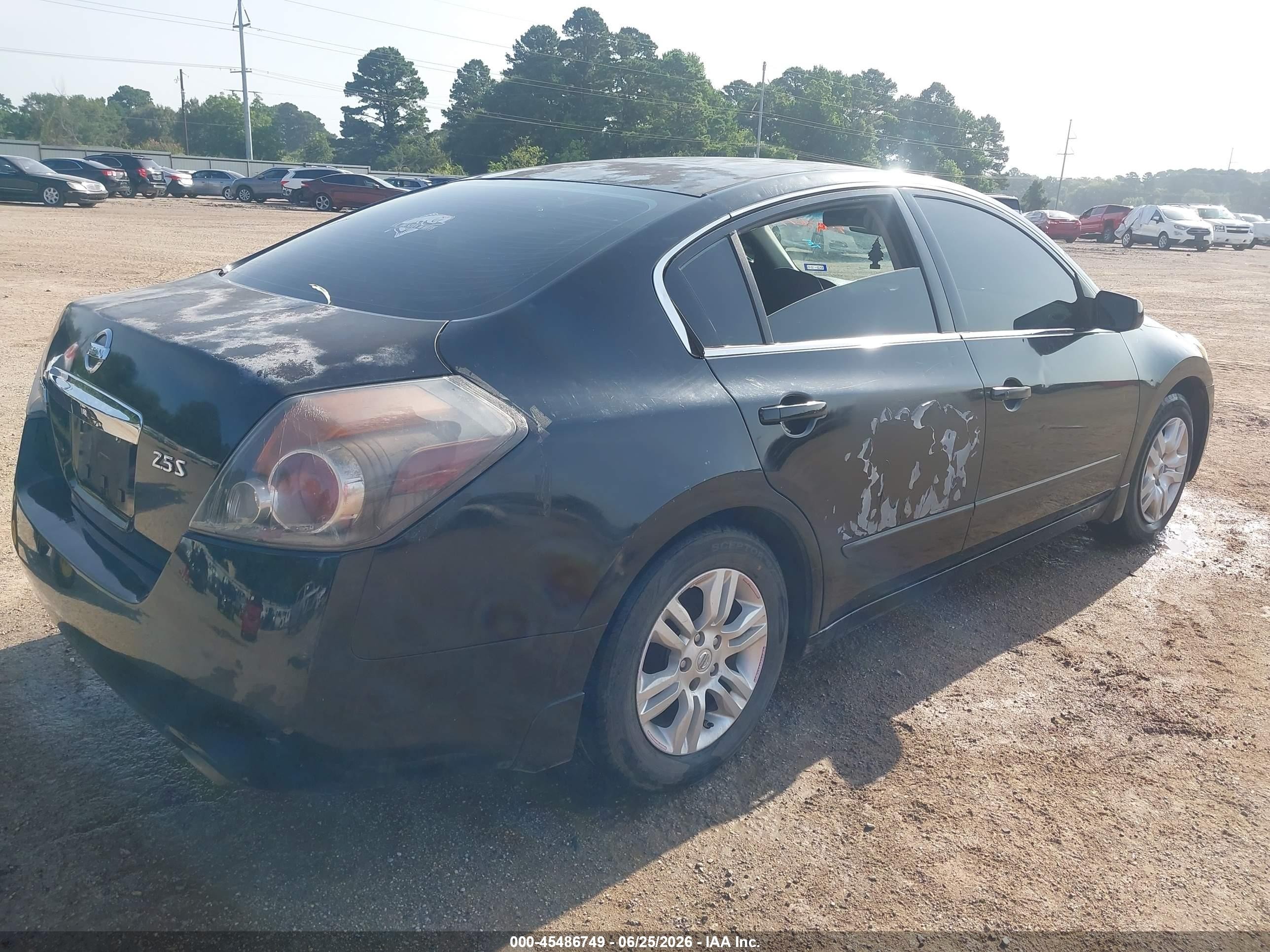 2010 Nissan Altima 2.5 S Black vin: 1N4AL2AP3AN544358