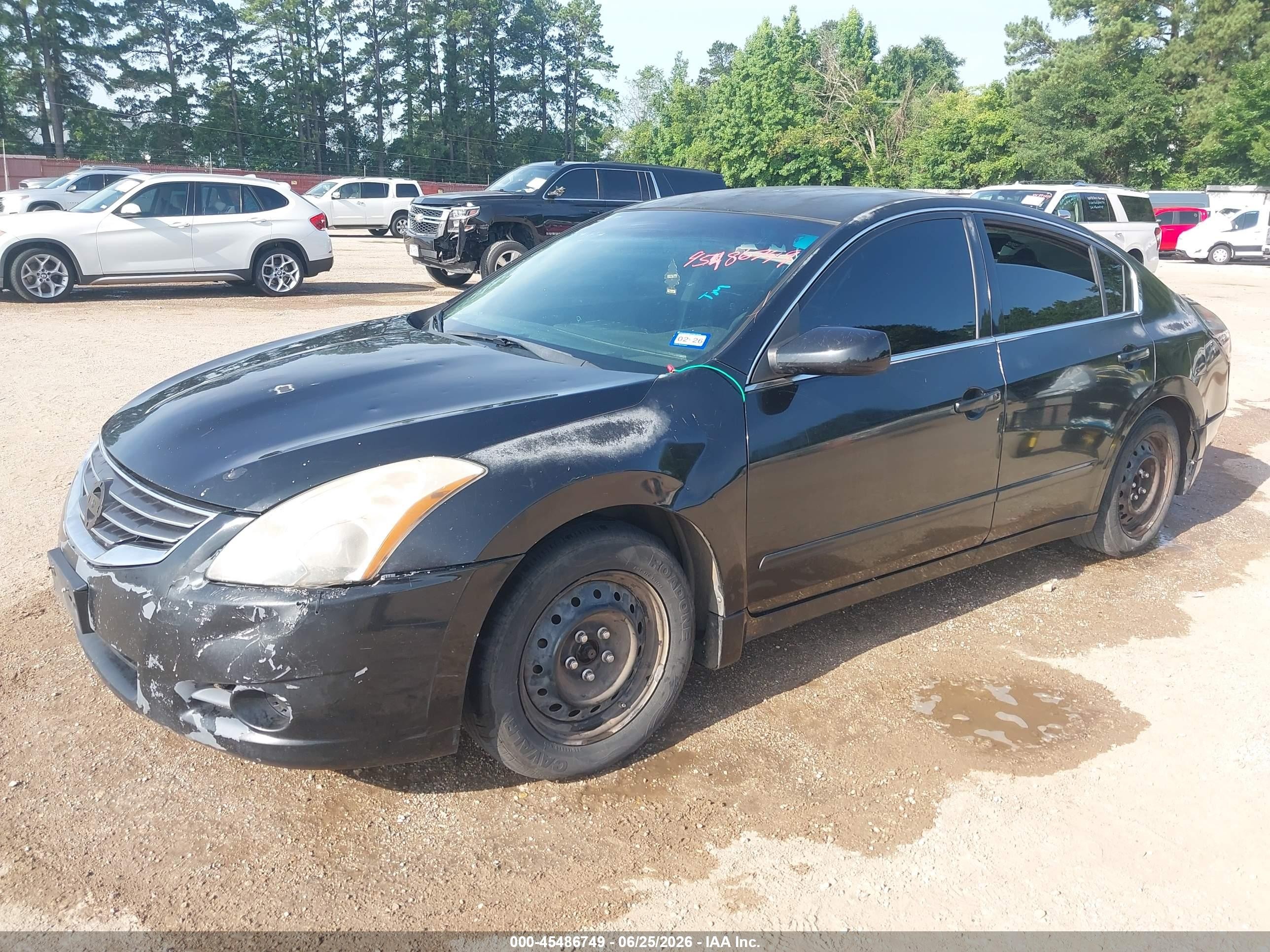 2010 Nissan Altima 2.5 S Black vin: 1N4AL2AP3AN544358