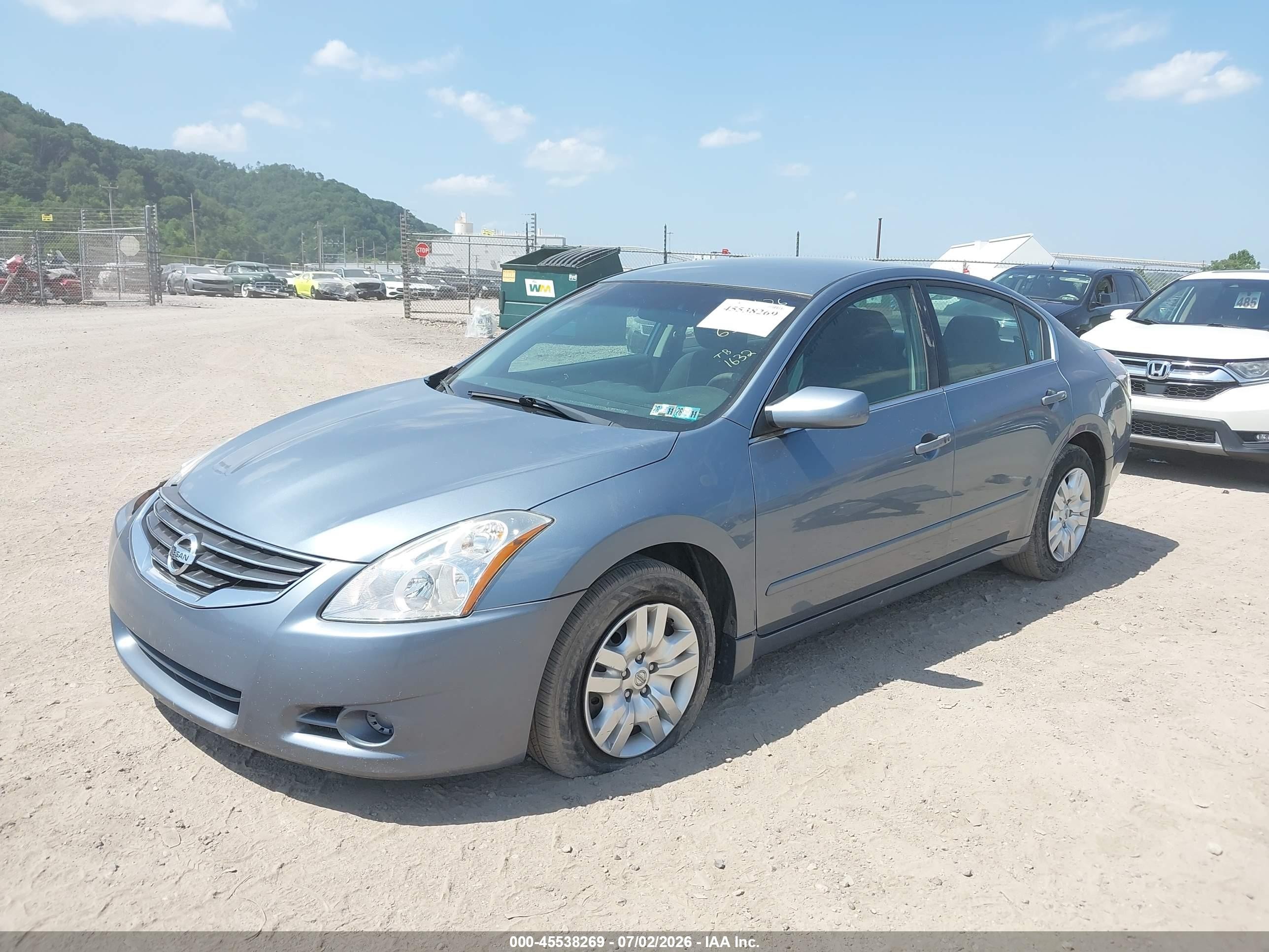 2011 Nissan Altima 2.5 S Light Blue vin: 1N4AL2AP3BC116397
