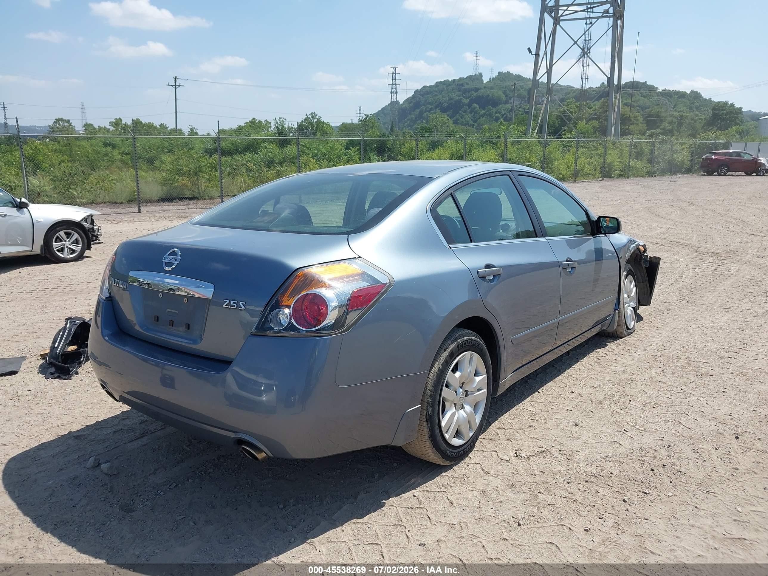 2011 Nissan Altima 2.5 S Light Blue vin: 1N4AL2AP3BC116397
