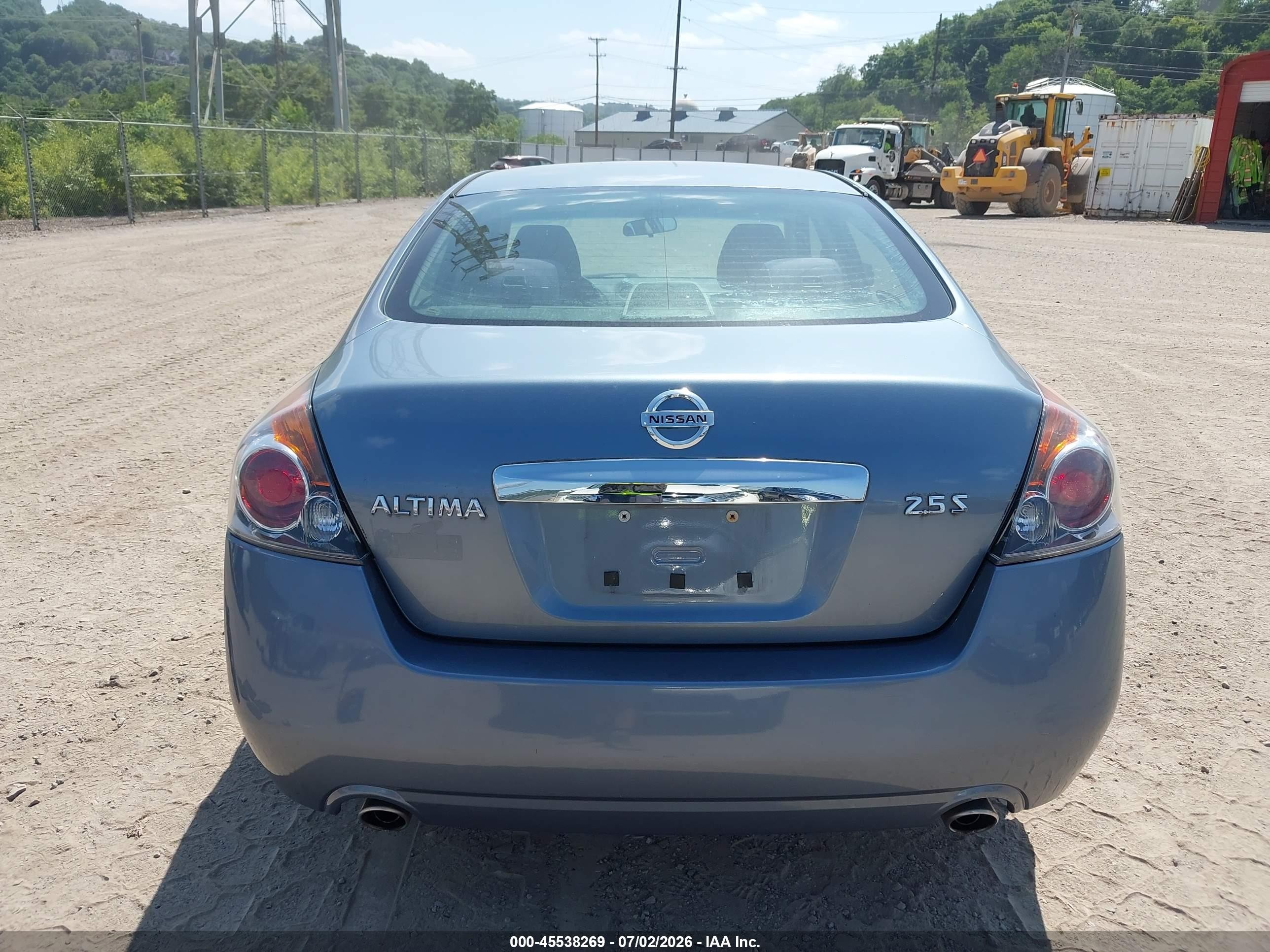 2011 Nissan Altima 2.5 S Light Blue vin: 1N4AL2AP3BC116397