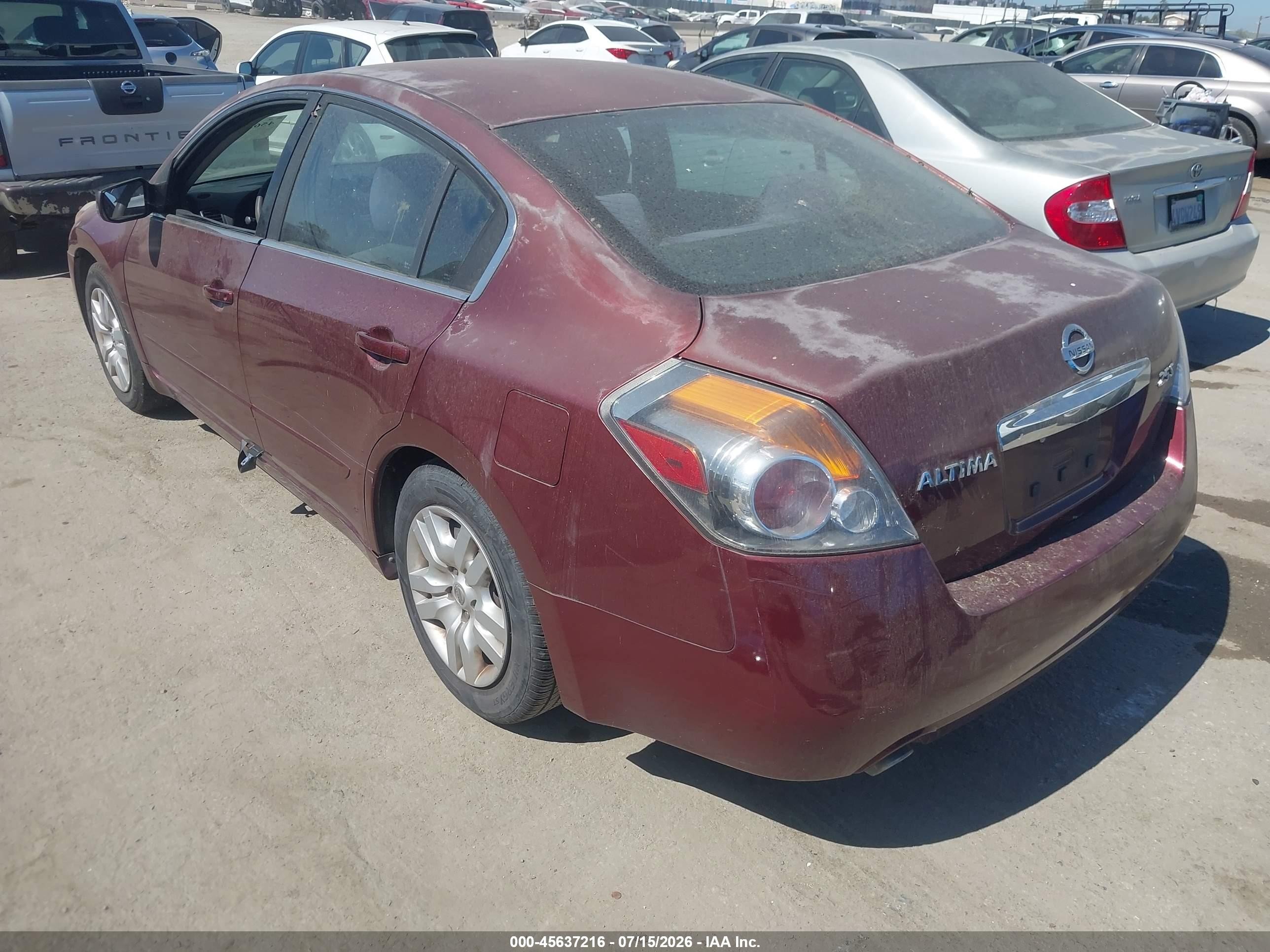 2011 Nissan Altima 2.5 S Burgundy vin: 1N4AL2AP3BC173618