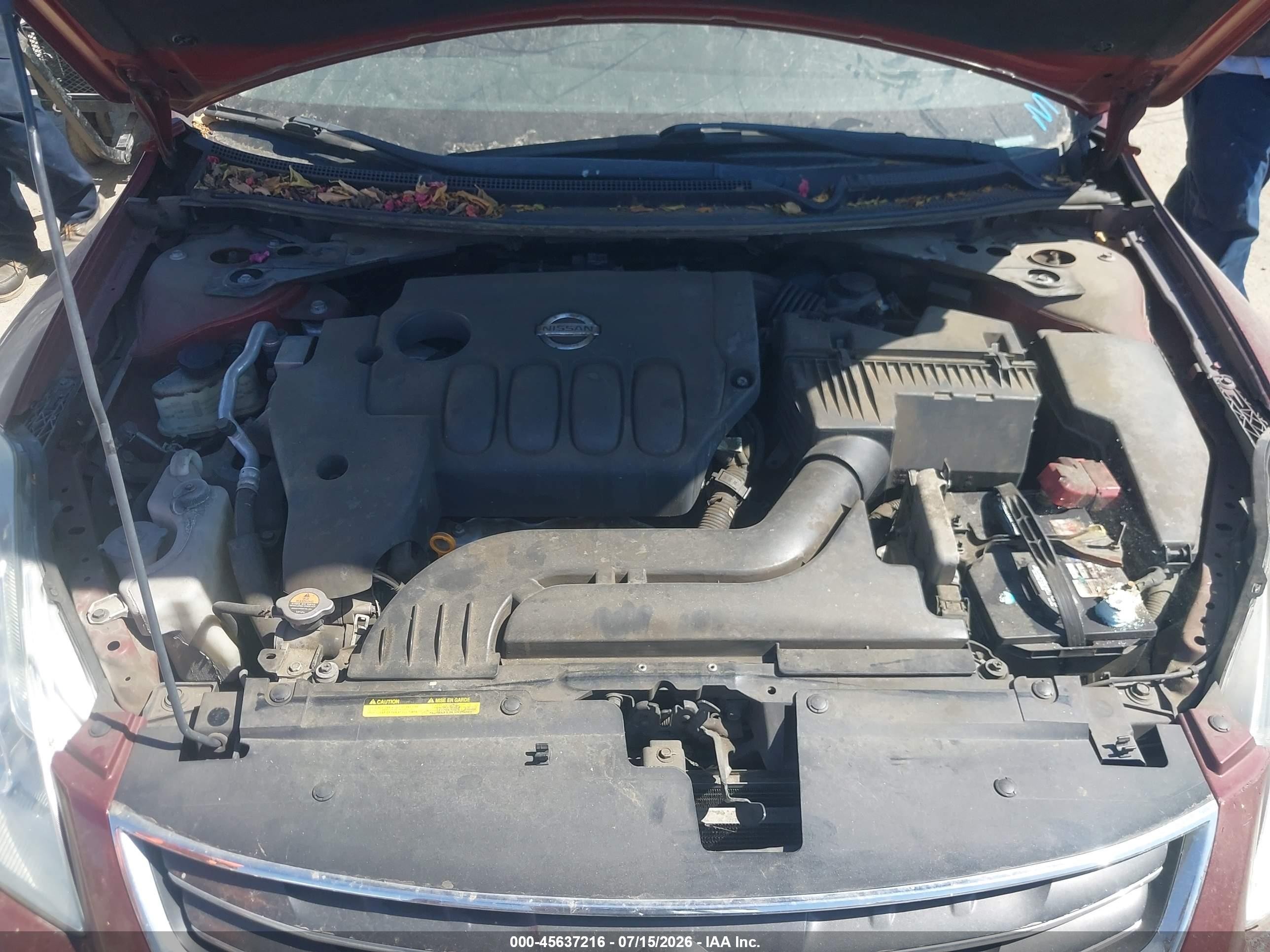 2011 Nissan Altima 2.5 S Burgundy vin: 1N4AL2AP3BC173618