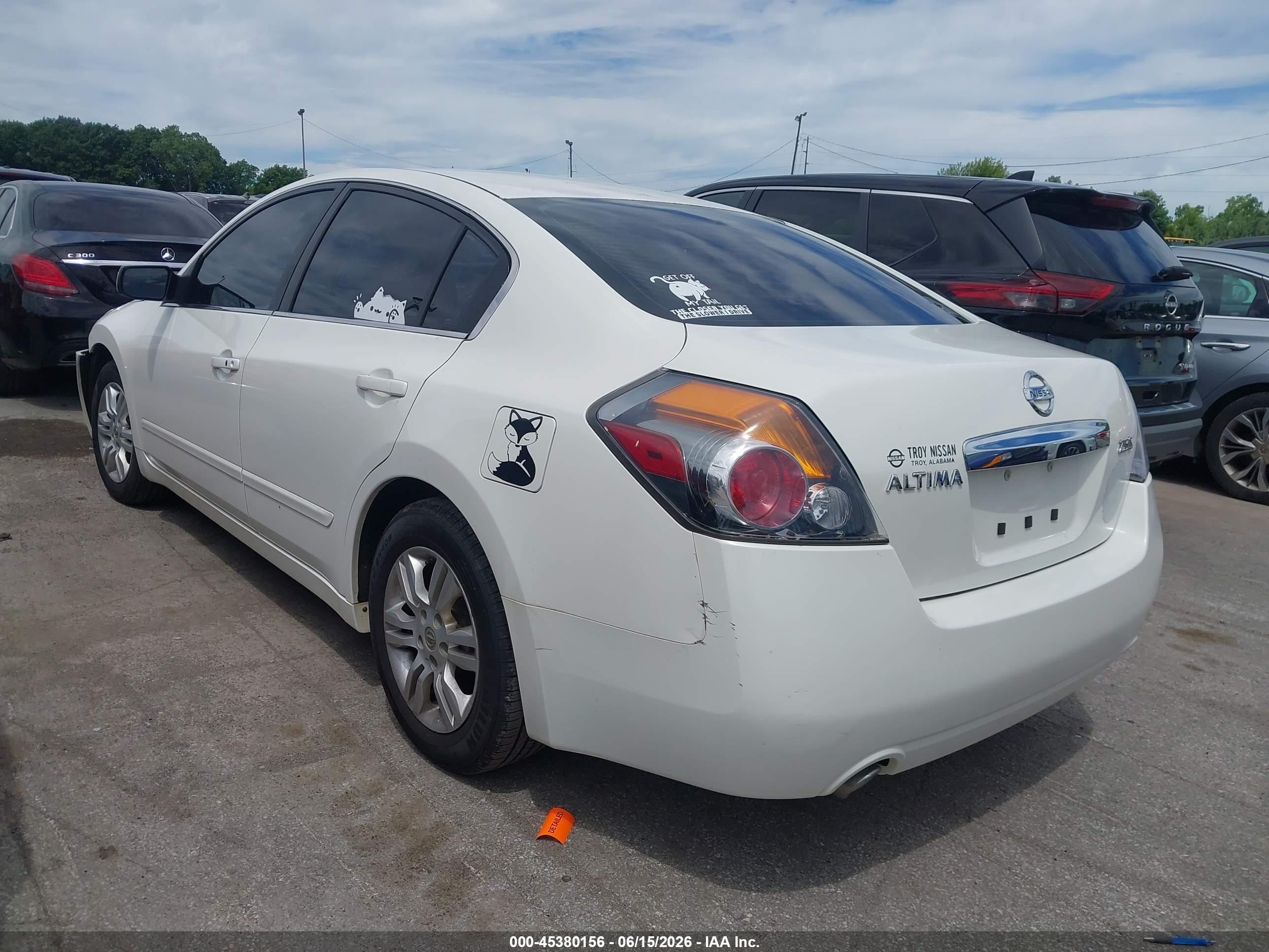 2011 Nissan Altima 2.5 S White vin: 1N4AL2AP3BC173909