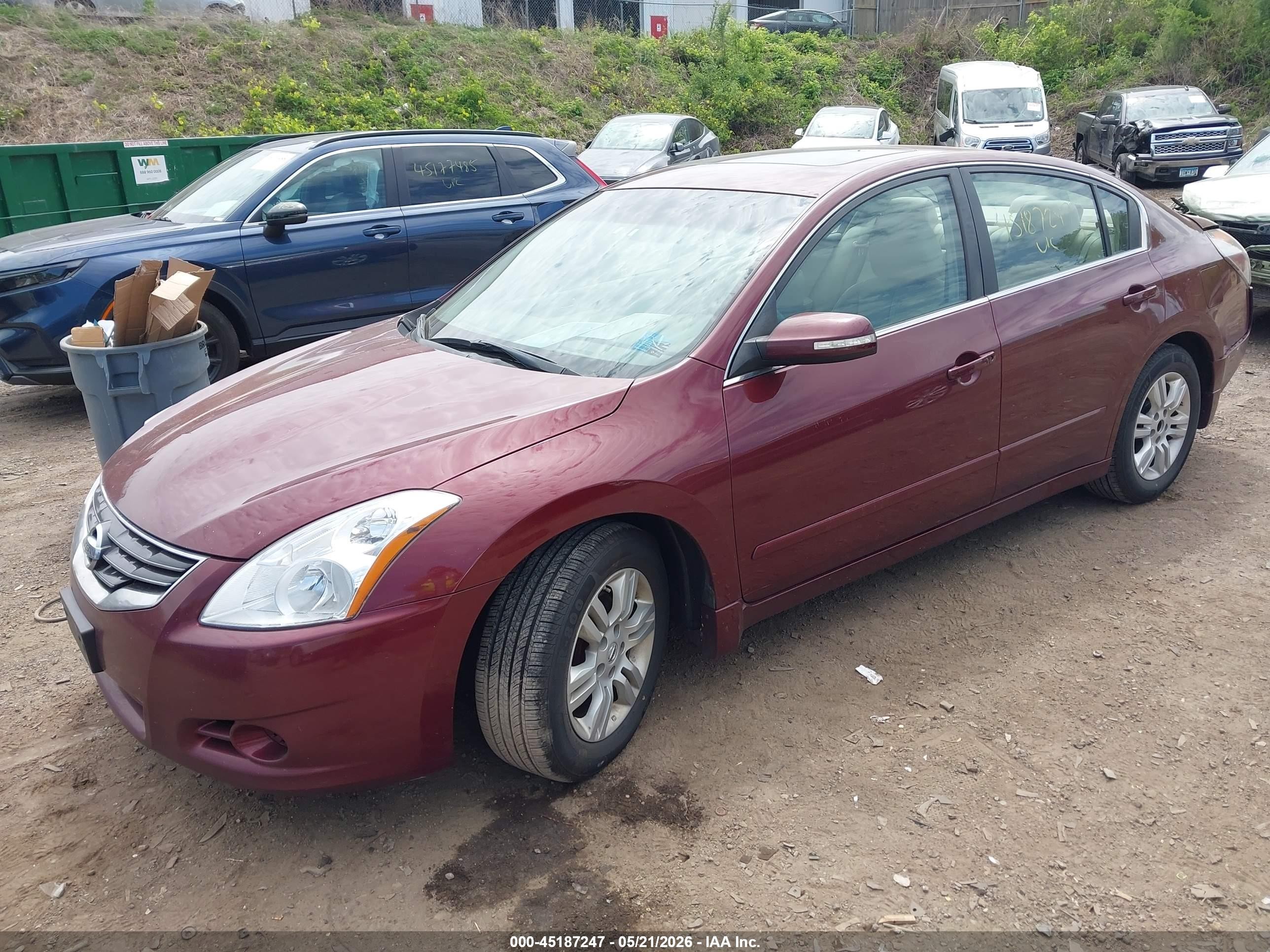 2011 Nissan Altima 2.5 S Красный vin: 1N4AL2AP3BN402707