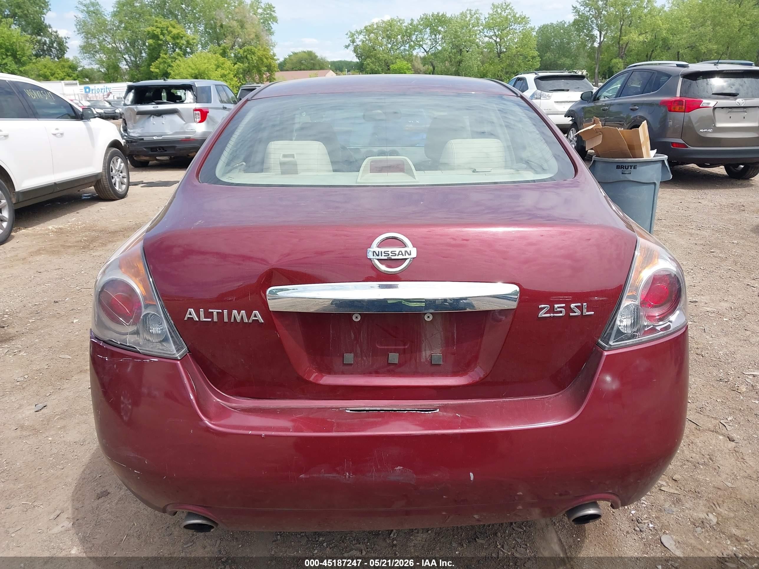 2011 Nissan Altima 2.5 S Красный vin: 1N4AL2AP3BN402707