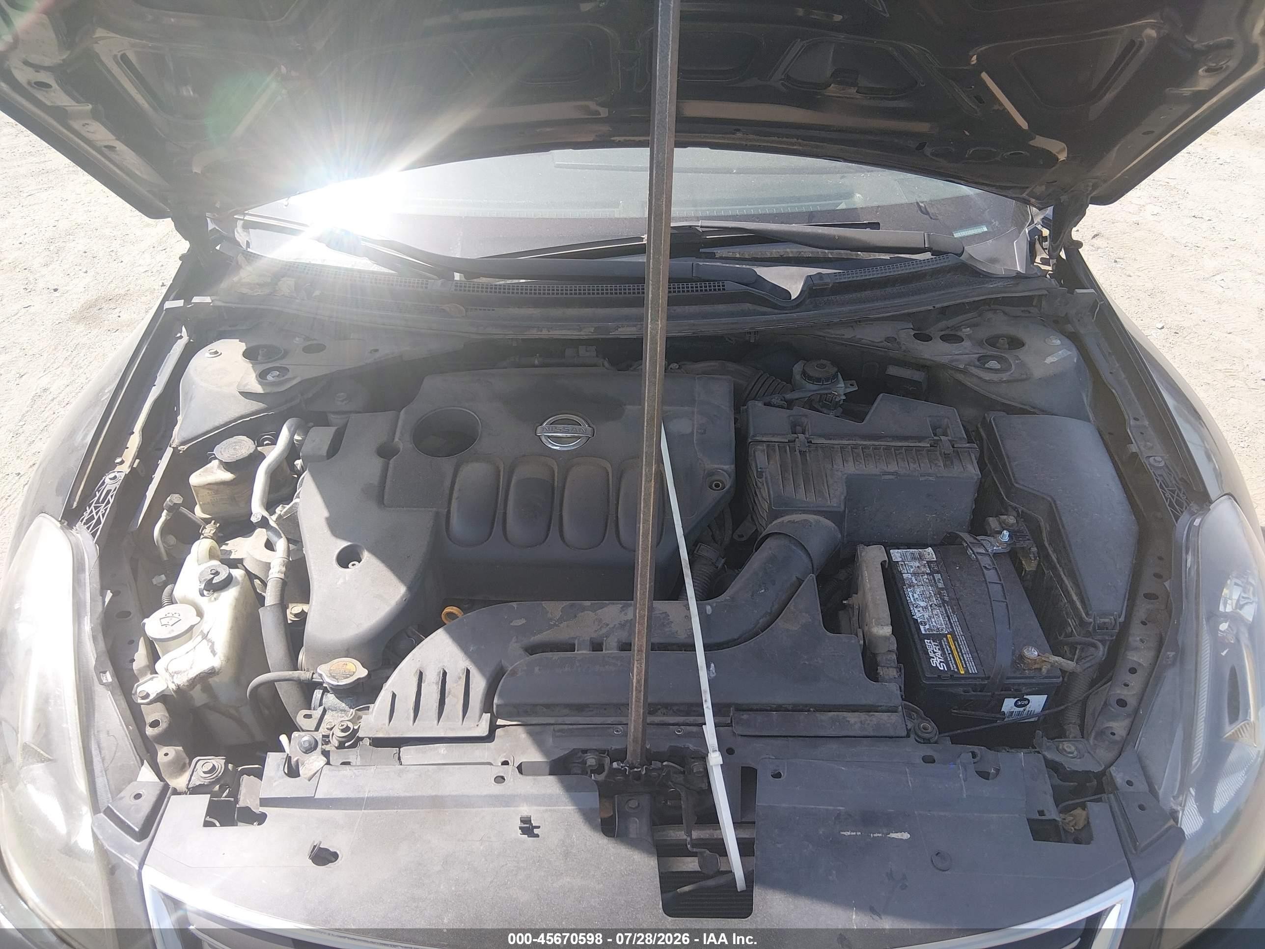 2011 Nissan Altima 2.5 S Black vin: 1N4AL2AP3BN427929