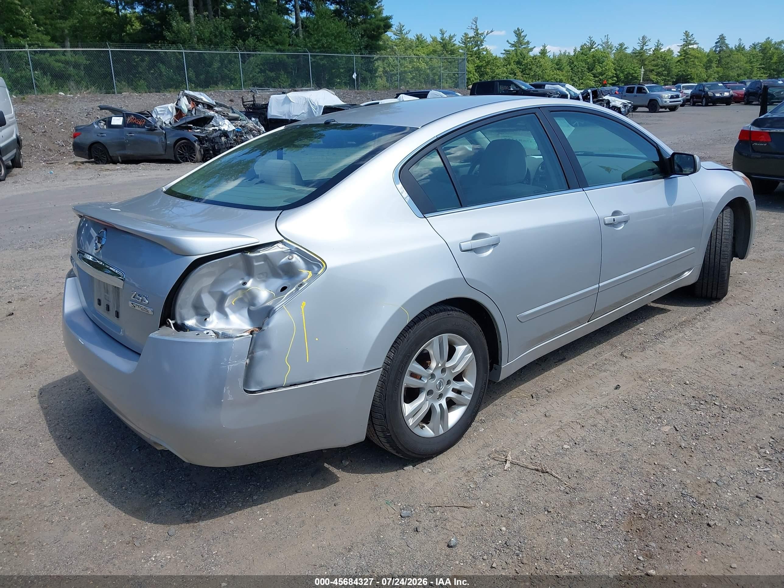 2011 Nissan Altima 2.5 S Silver vin: 1N4AL2AP3BN434623