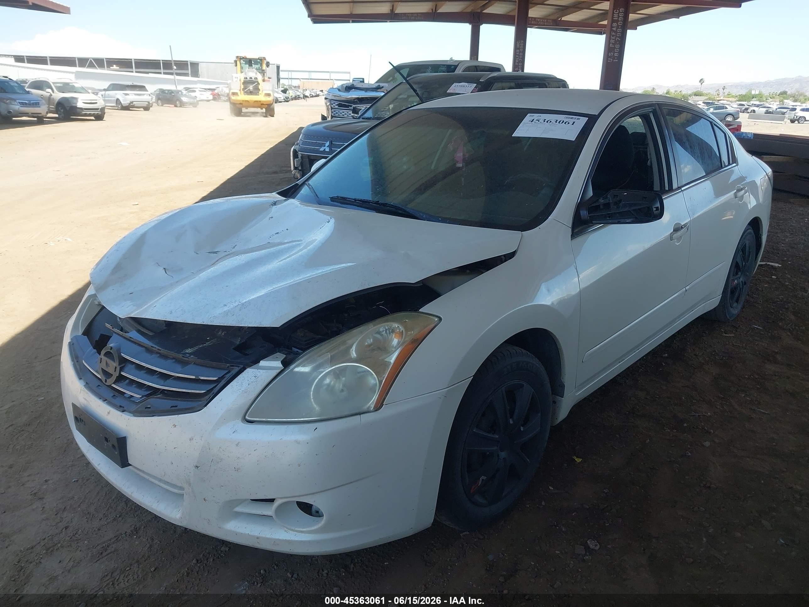 2011 Nissan Altima 2.5 S White vin: 1N4AL2AP3BN445945