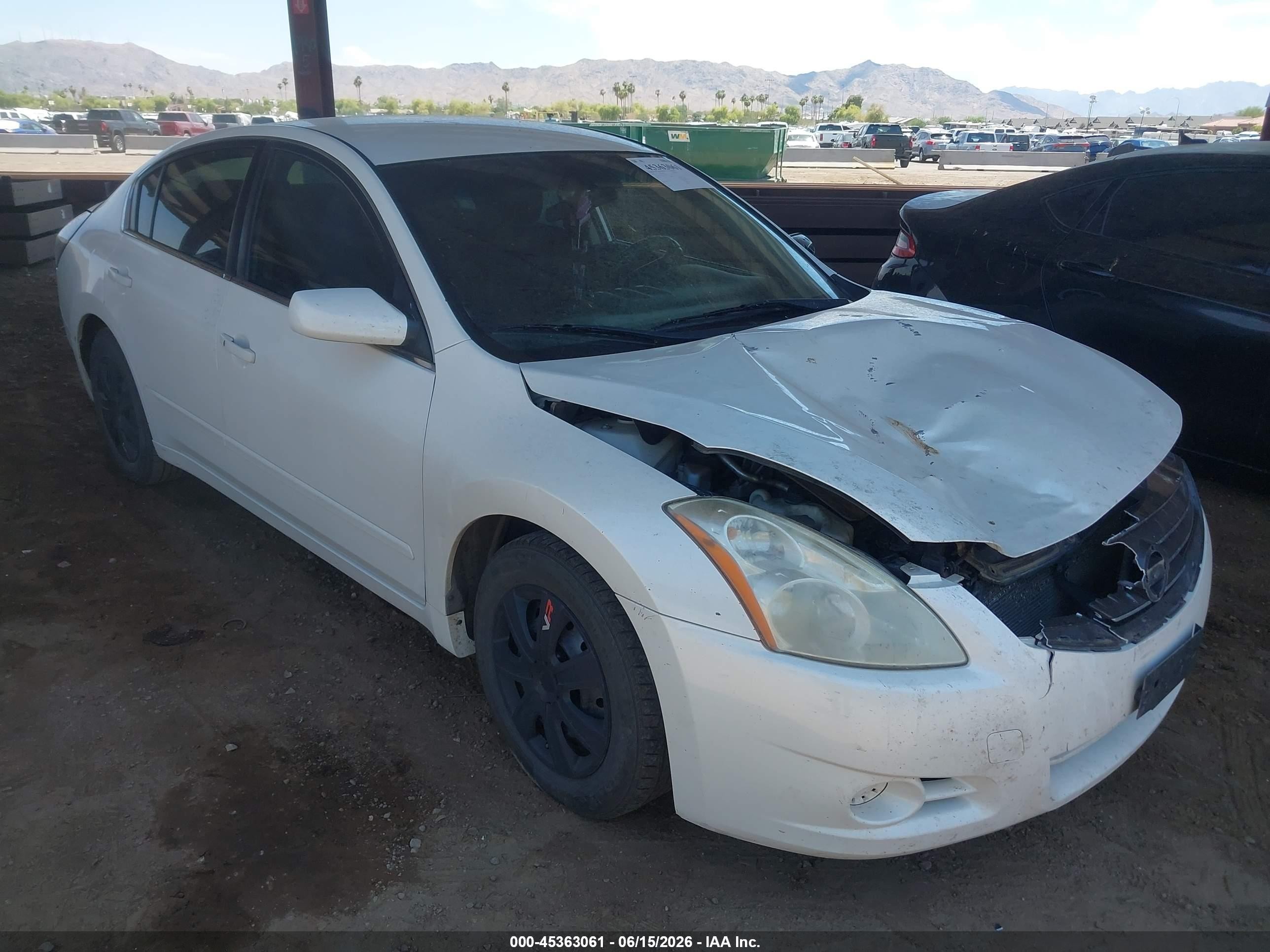 2011 Nissan Altima 2.5 S White vin: 1N4AL2AP3BN445945