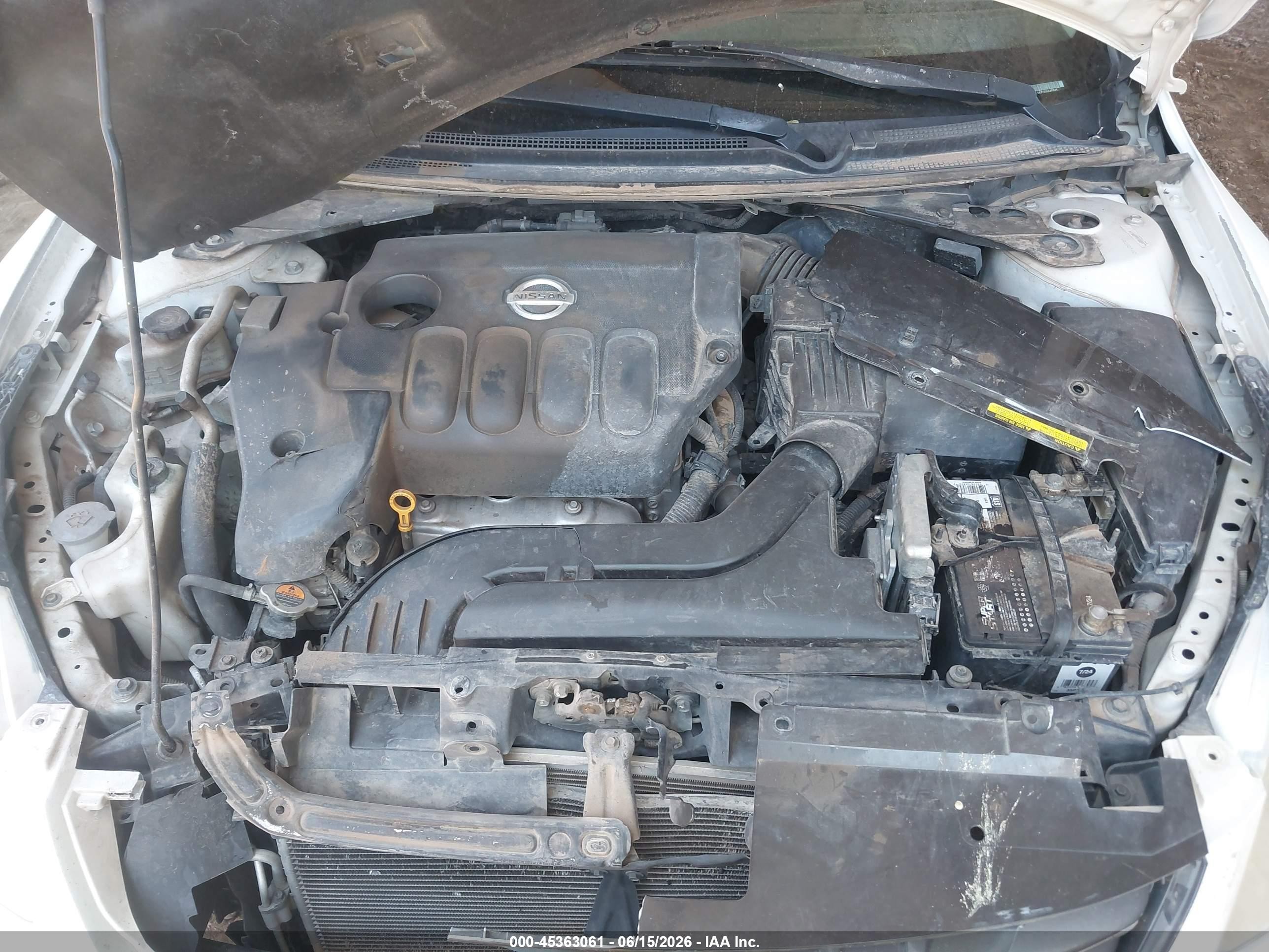 2011 Nissan Altima 2.5 S White vin: 1N4AL2AP3BN445945