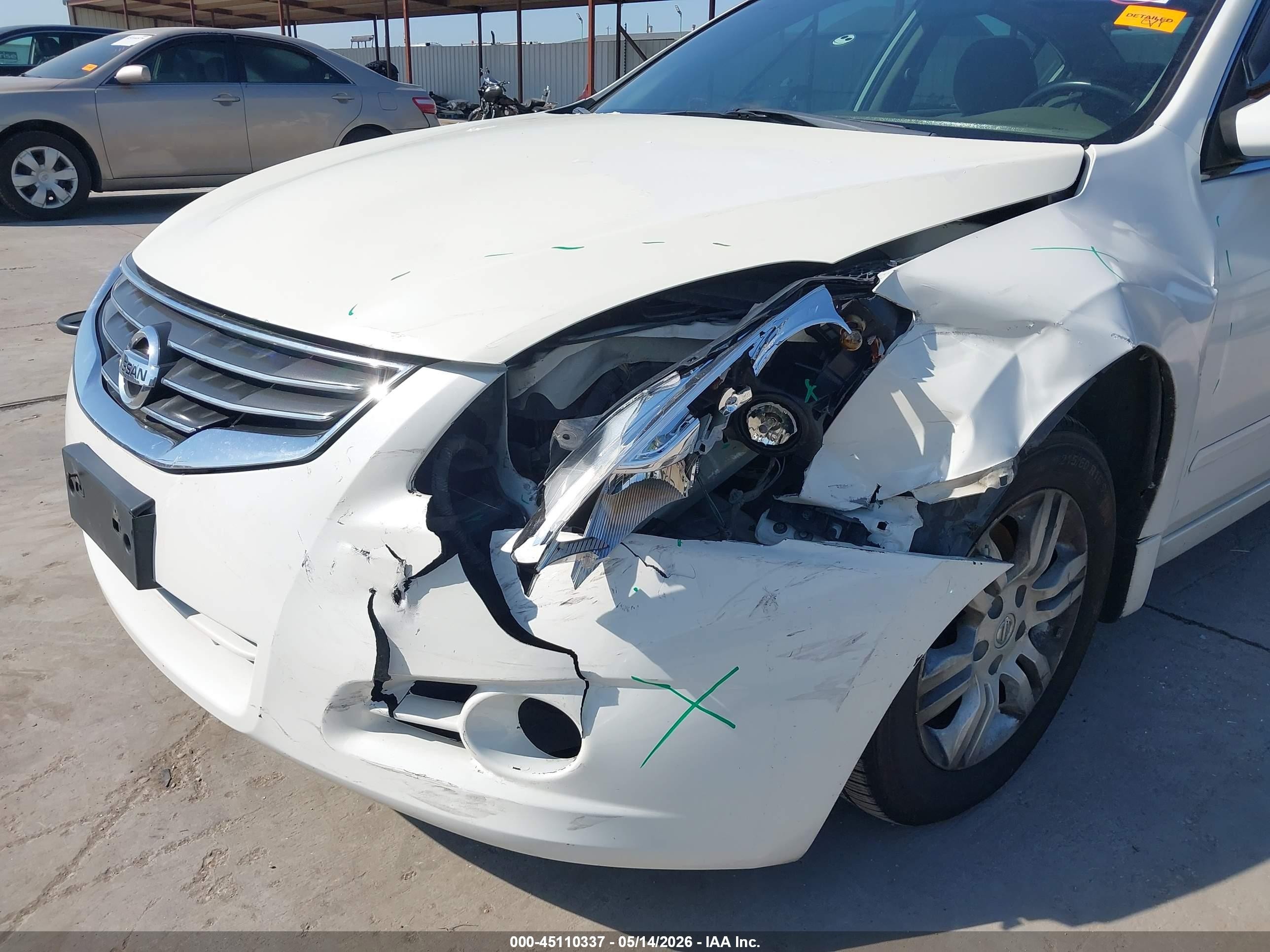 2011 Nissan Altima 2.5 S White vin: 1N4AL2AP3BN514374
