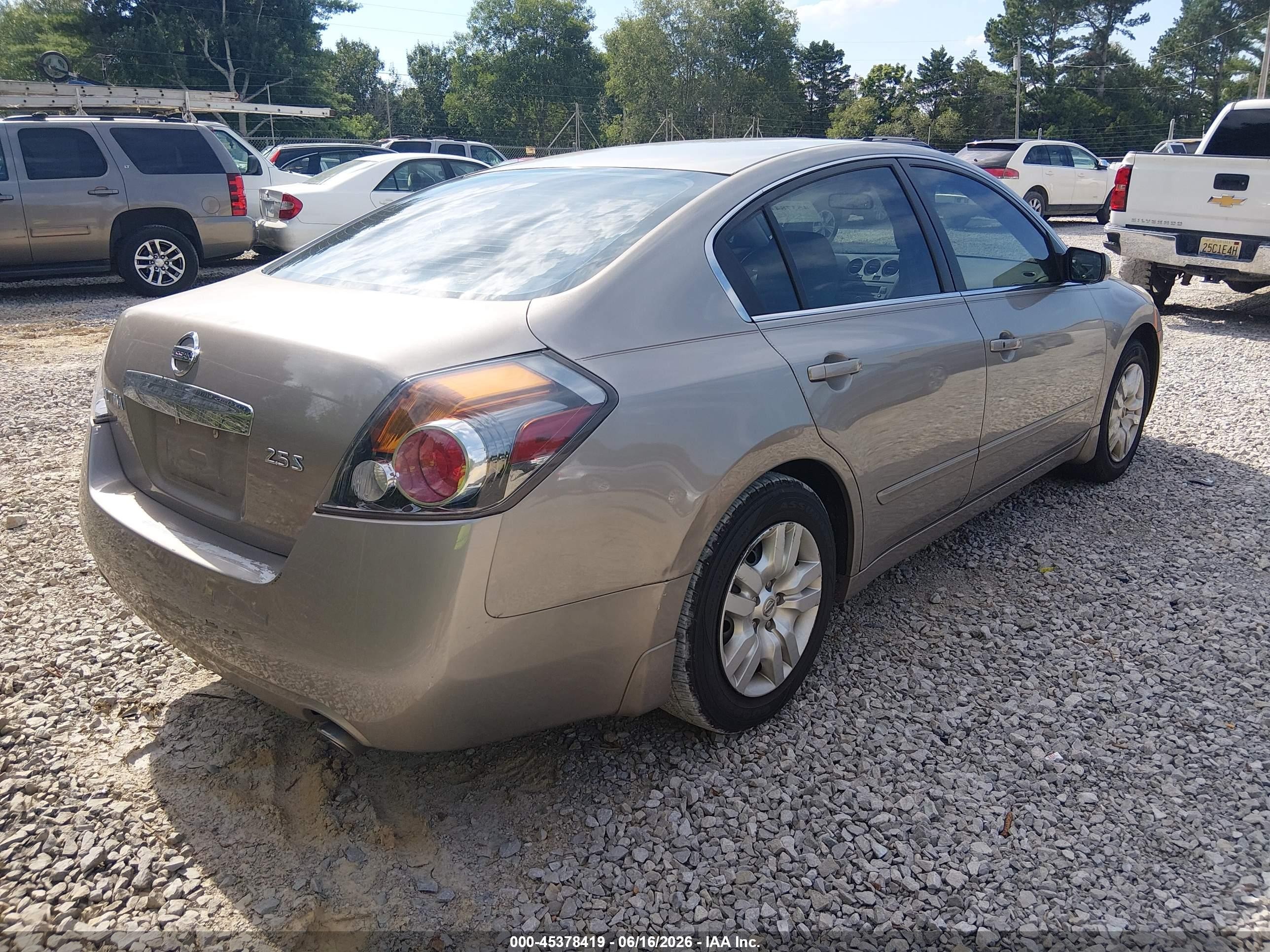 2012 Nissan Altima 2.5 S Tan vin: 1N4AL2AP3CC109922