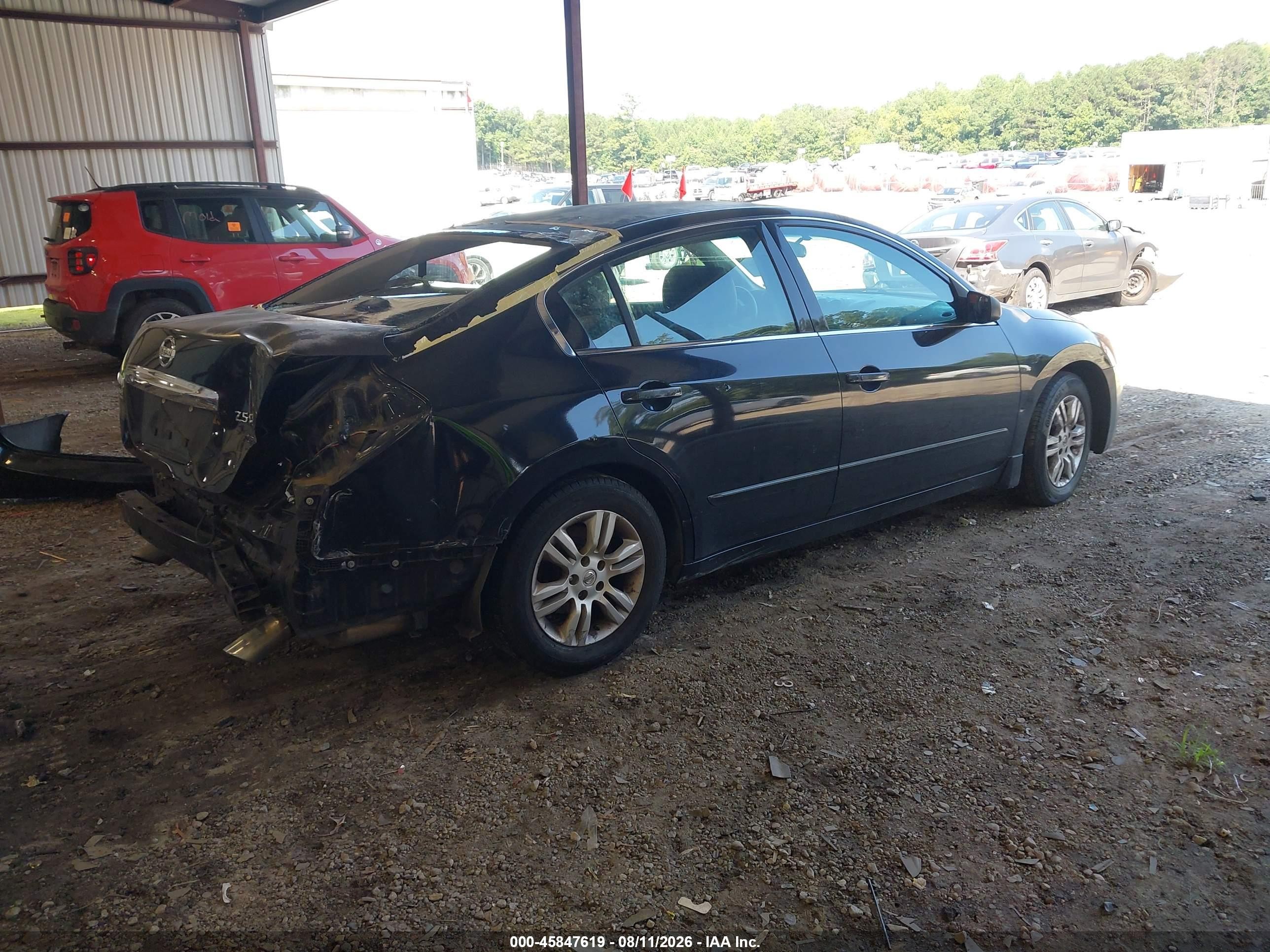 2012 Nissan Altima 2.5 S Black vin: 1N4AL2AP3CC117700