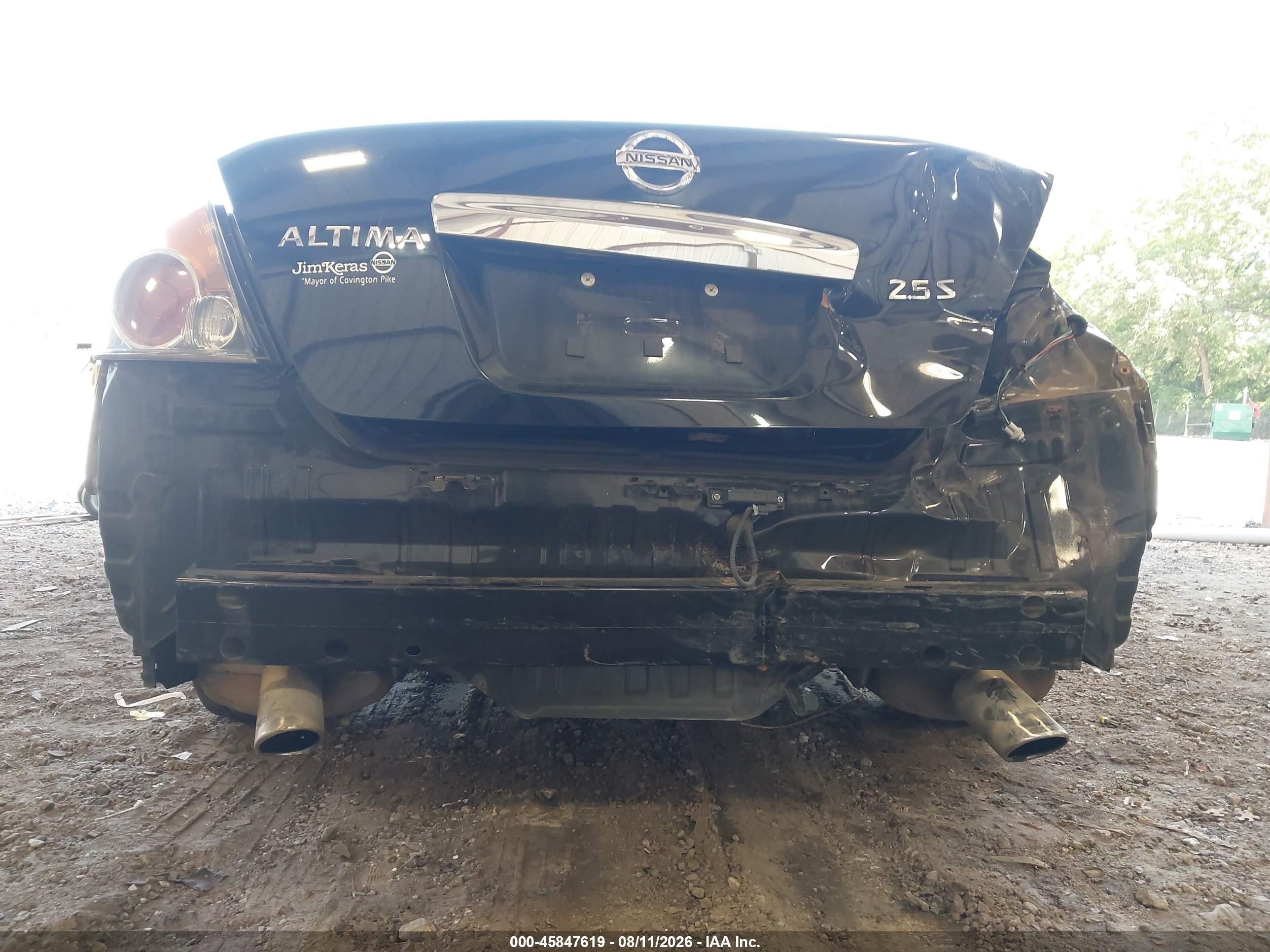 2012 Nissan Altima 2.5 S Black vin: 1N4AL2AP3CC117700