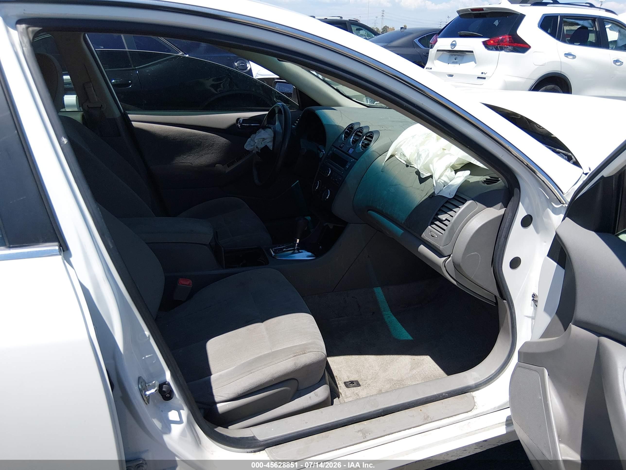 2012 Nissan Altima 2.5 S White vin: 1N4AL2AP3CC121200