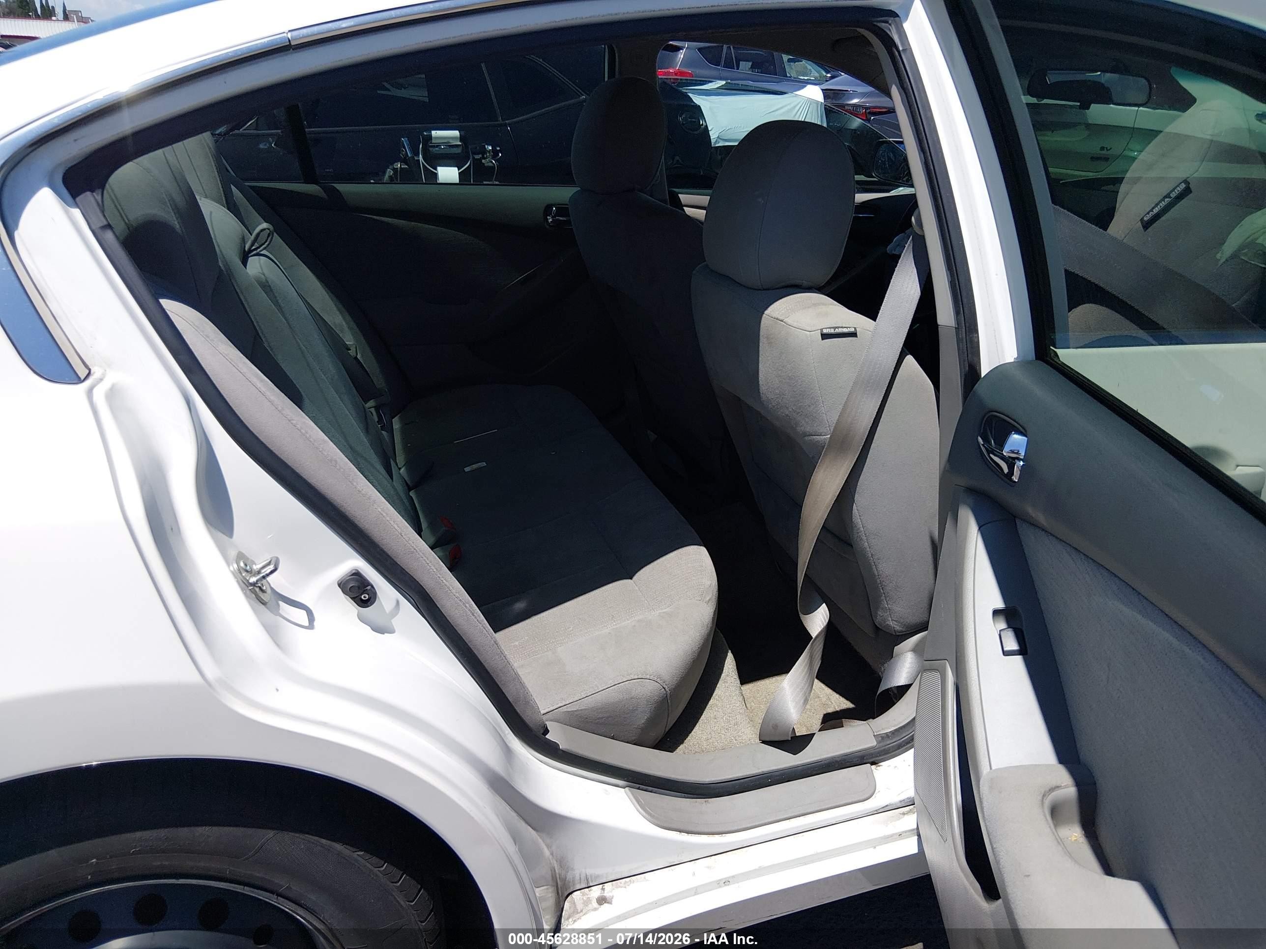 2012 Nissan Altima 2.5 S White vin: 1N4AL2AP3CC121200