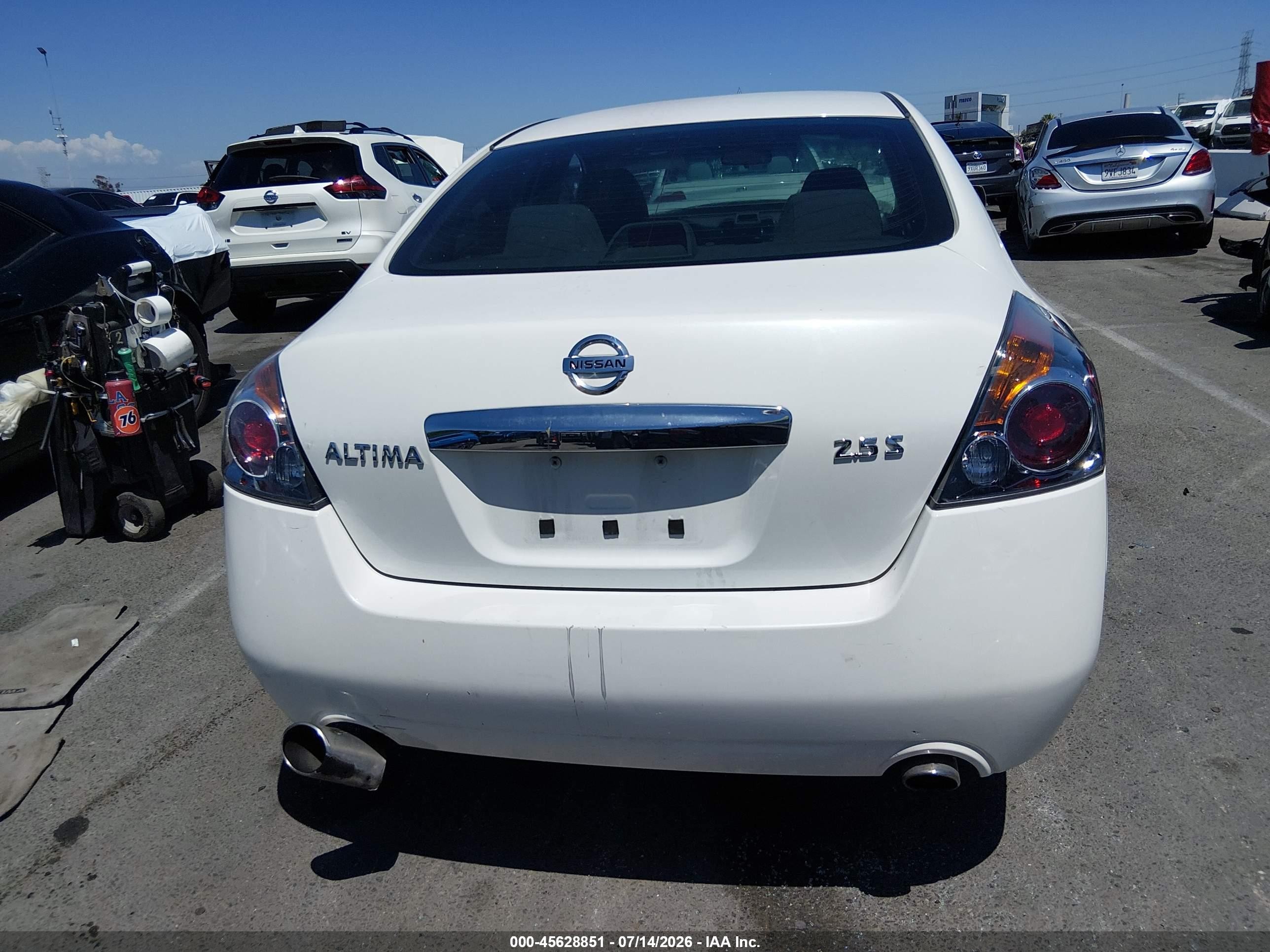 2012 Nissan Altima 2.5 S White vin: 1N4AL2AP3CC121200