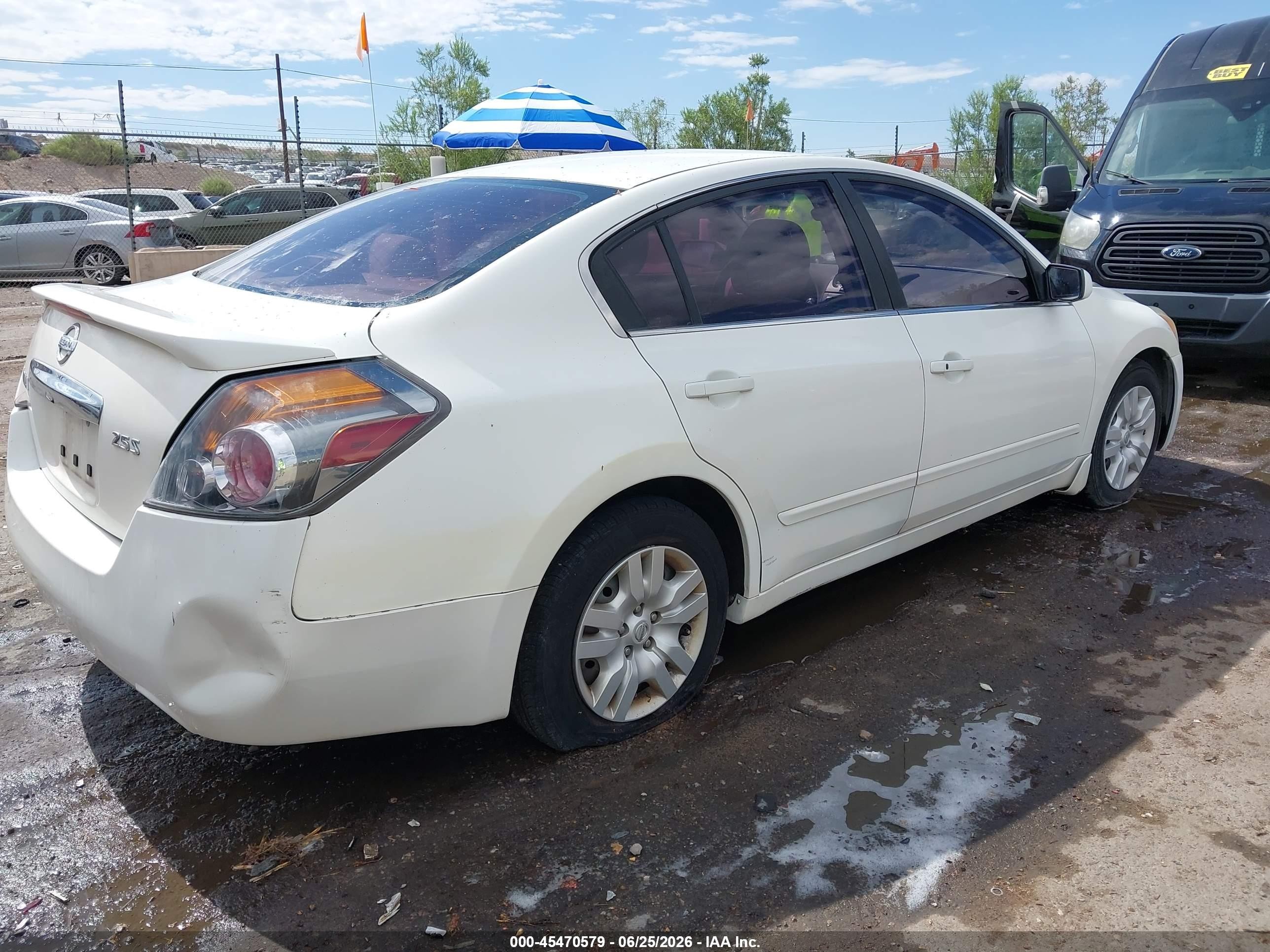 2012 Nissan Altima 2.5 S Белый vin: 1N4AL2AP3CC123481