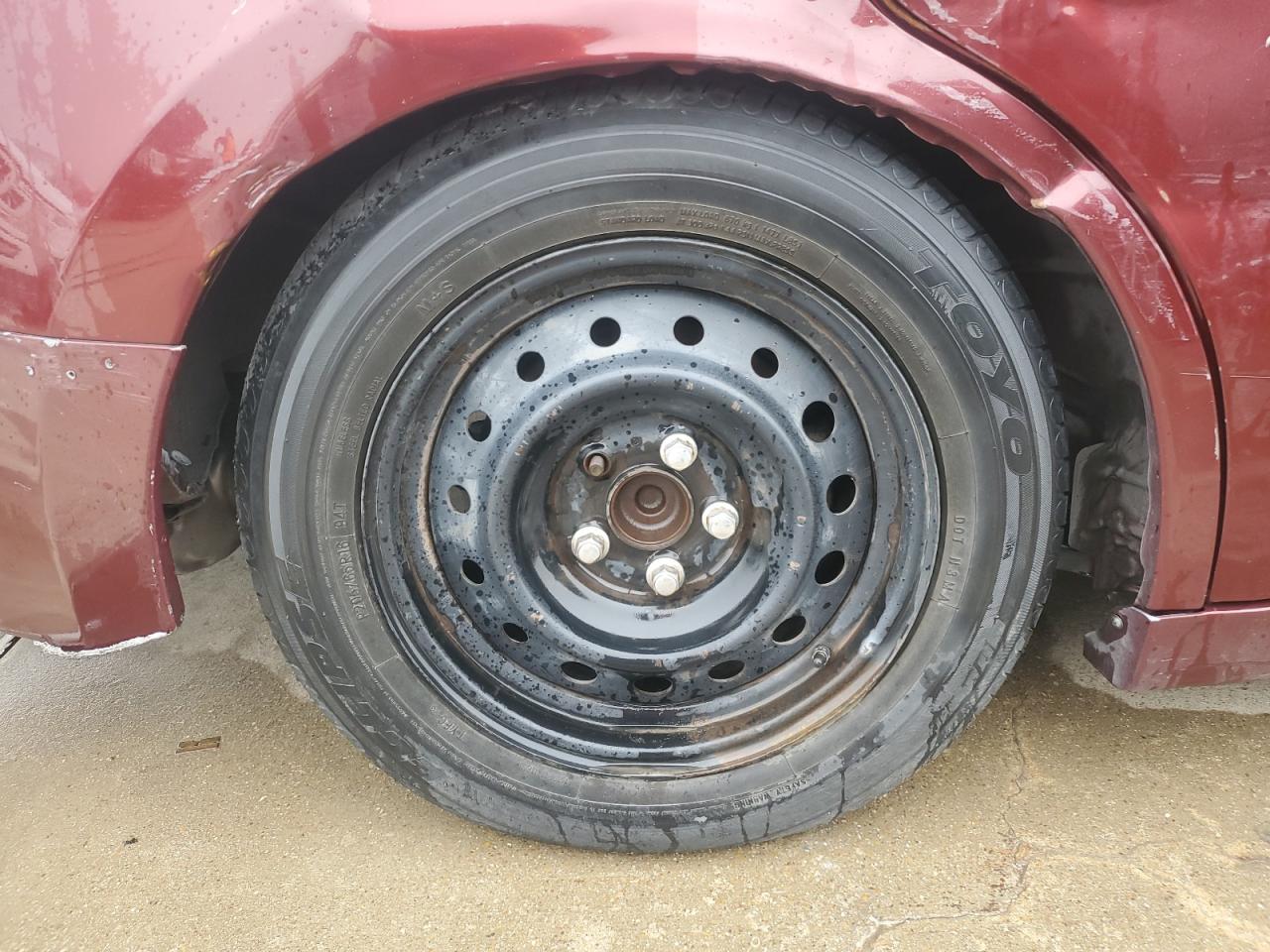 2012 Nissan Altima Base Maroon vin: 1N4AL2AP3CC164483 Damage: Right Rear Wheel Cover, Broken, Replacement Required