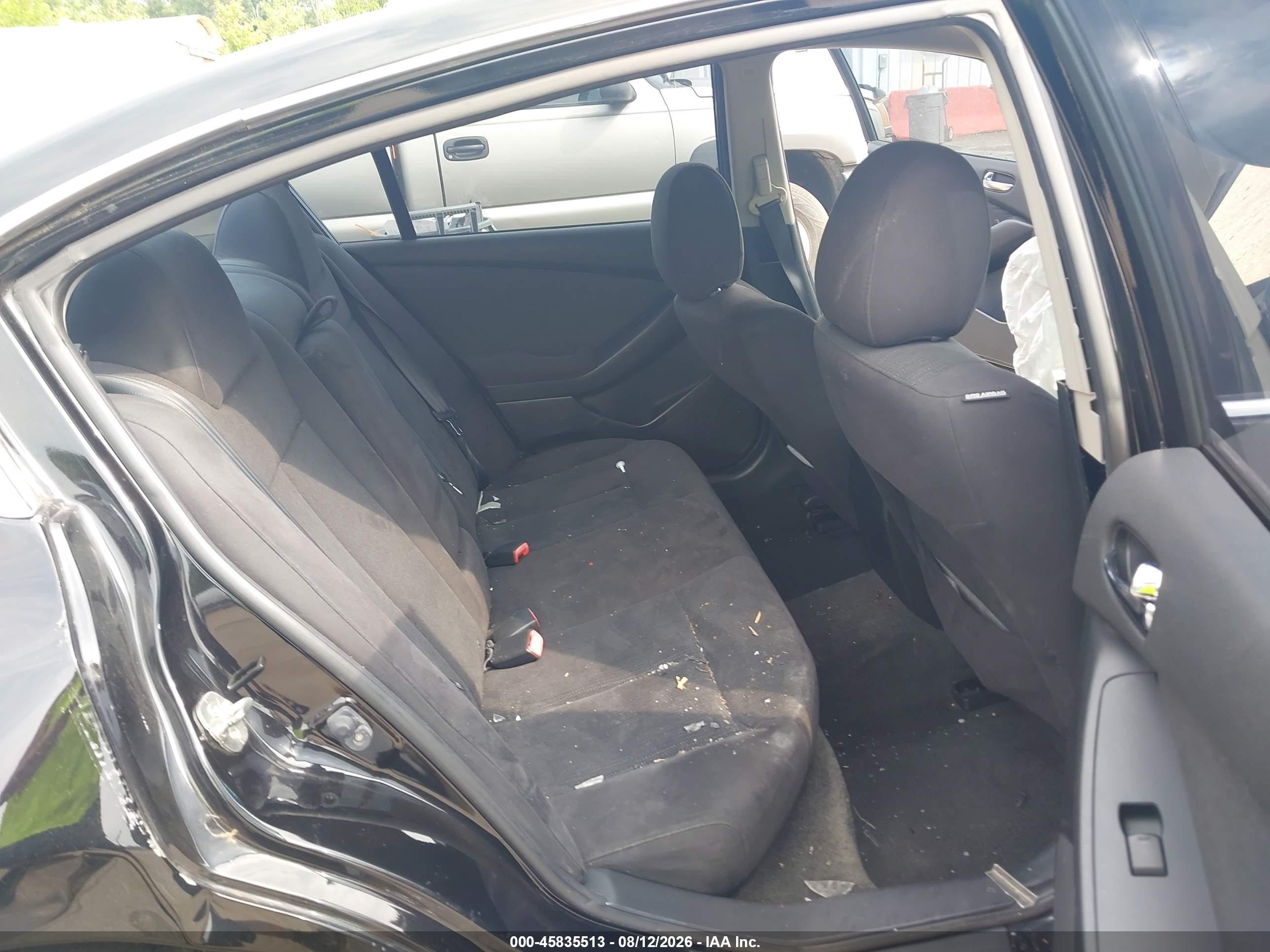 2012 Nissan Altima 2.5 S Black vin: 1N4AL2AP3CC179632