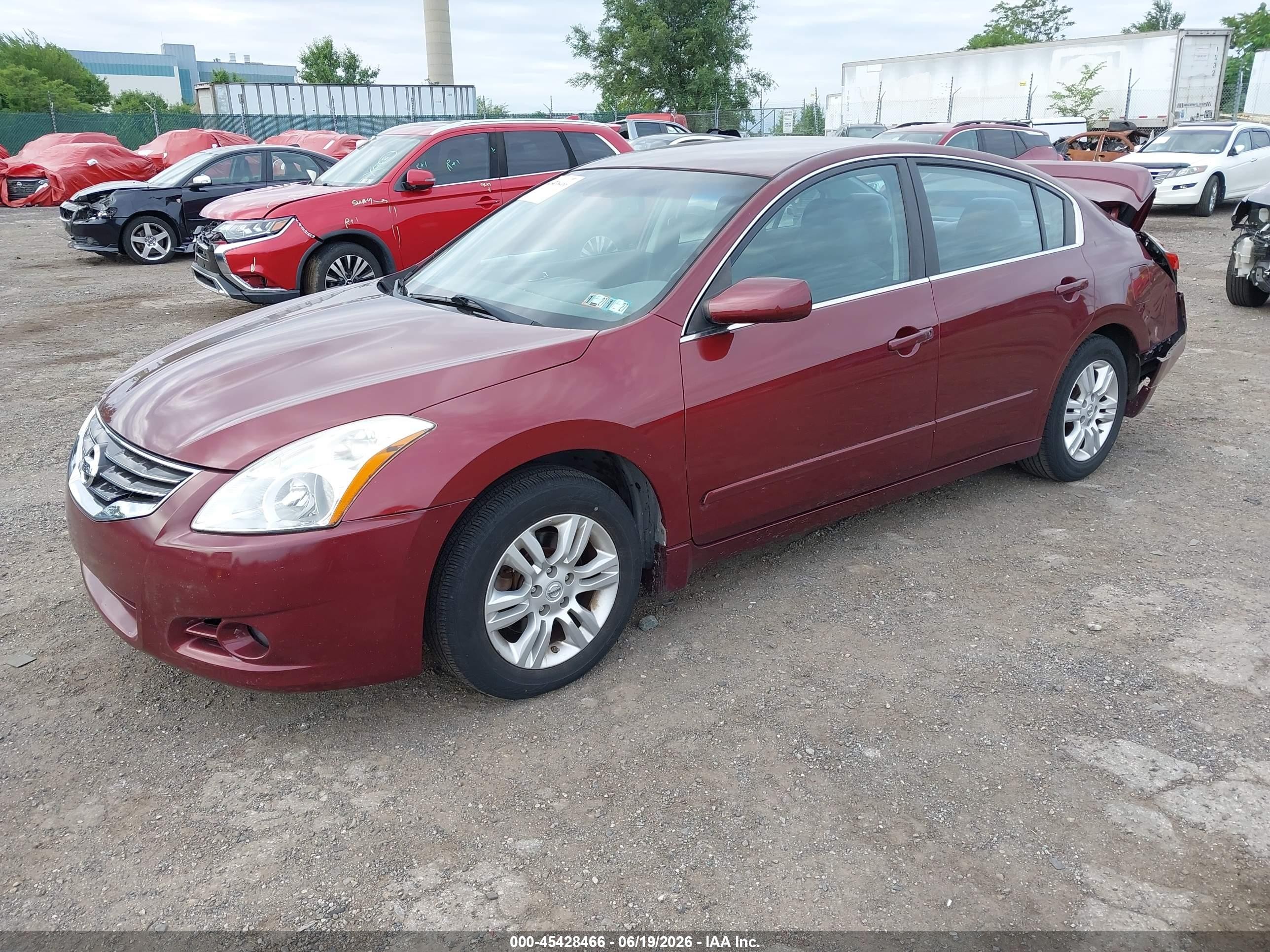 2012 Nissan Altima 2.5 S Burgundy vin: 1N4AL2AP3CC179923