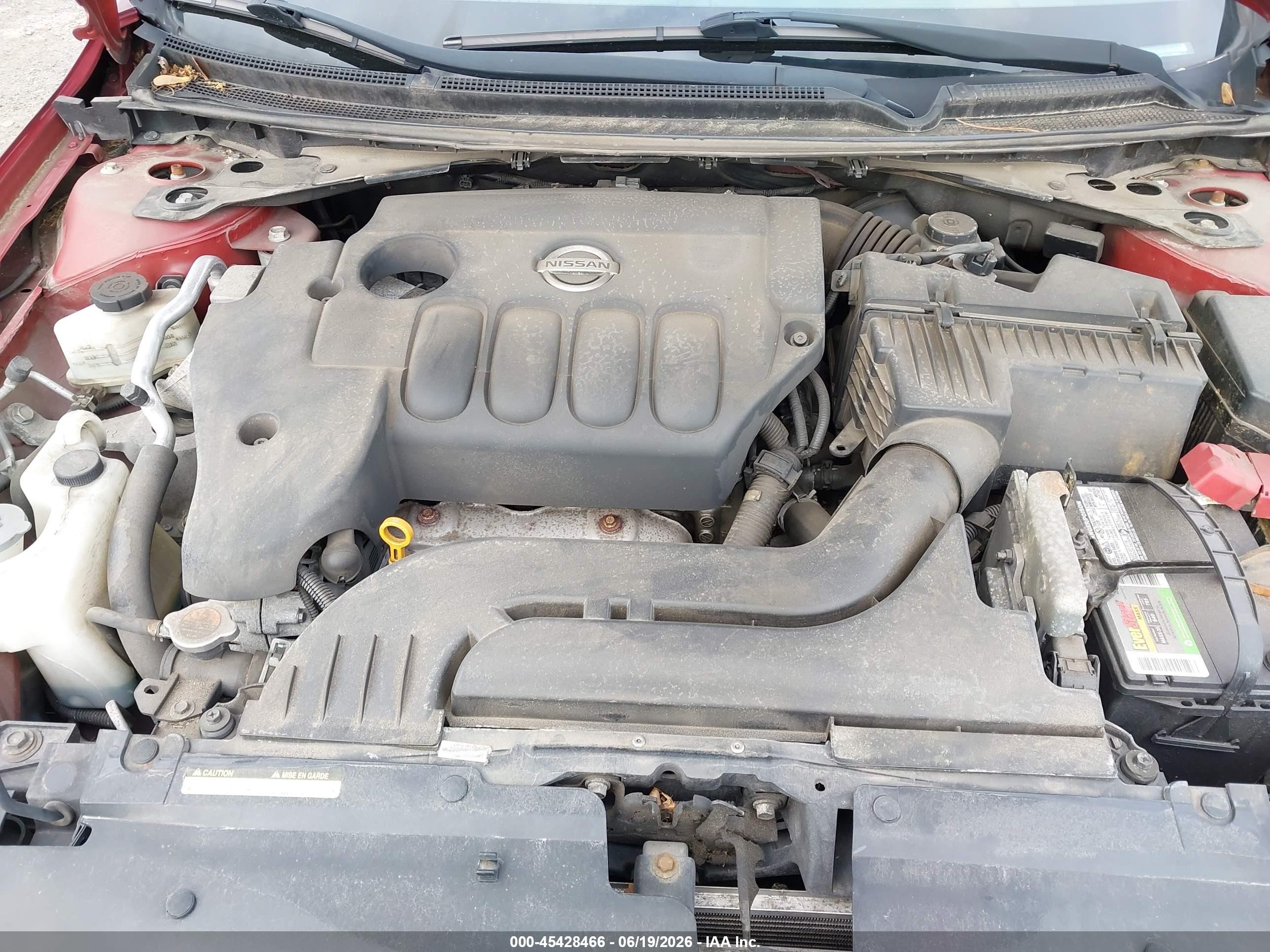 2012 Nissan Altima 2.5 S Burgundy vin: 1N4AL2AP3CC179923