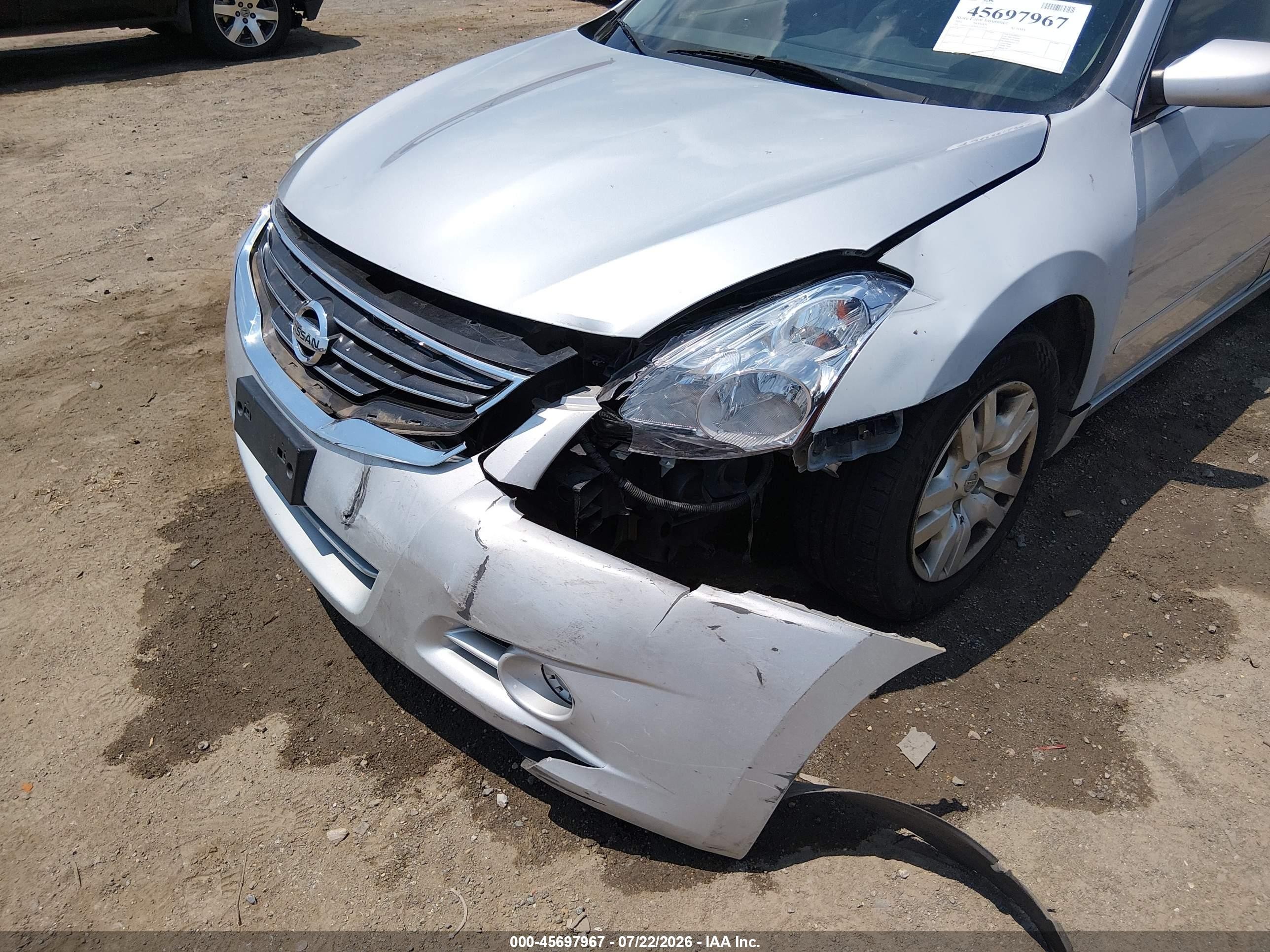 2012 Nissan Altima 2.5 S Silver vin: 1N4AL2AP3CC233172