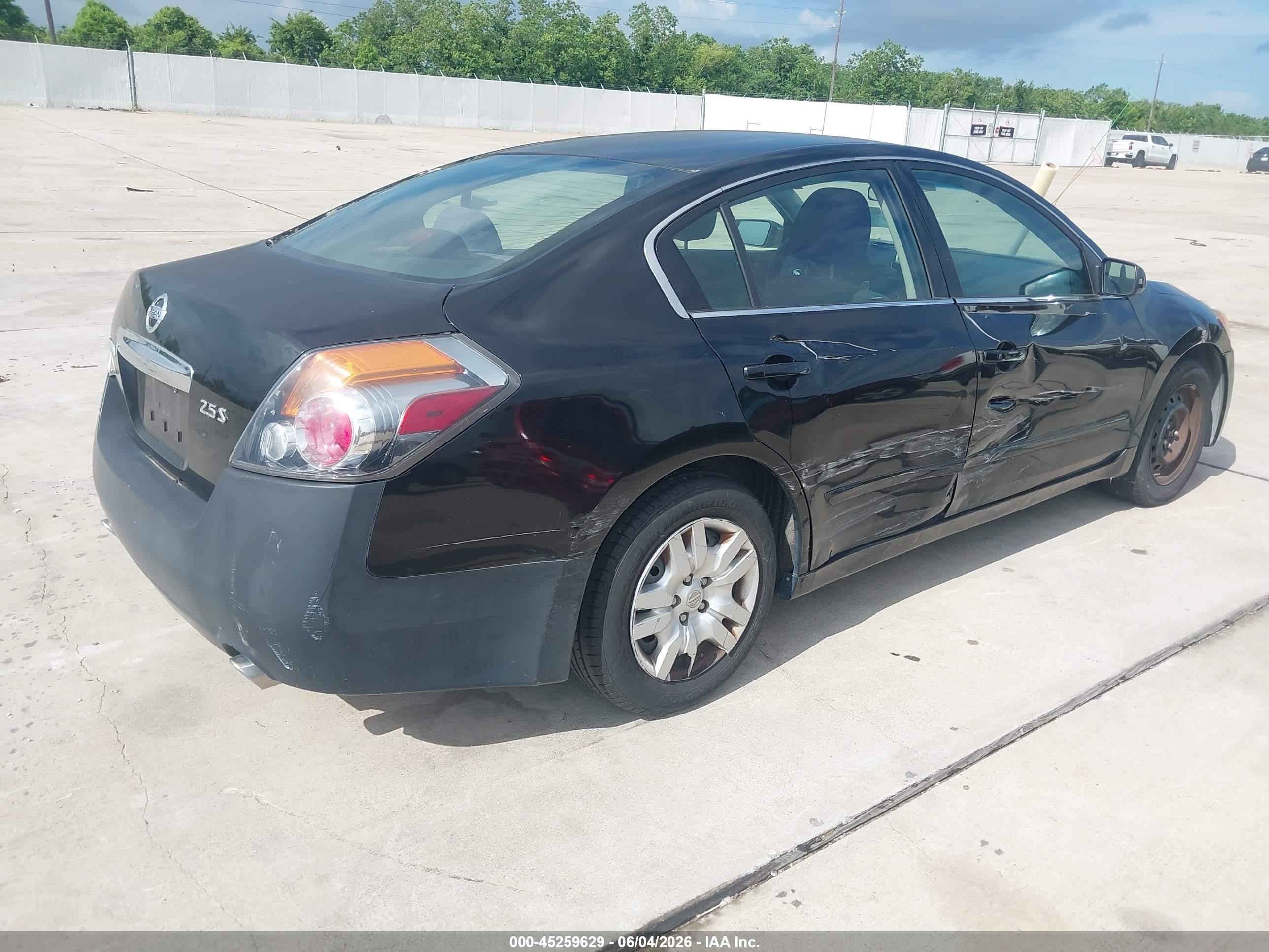2012 Nissan Altima 2.5 S Black vin: 1N4AL2AP3CC234144
