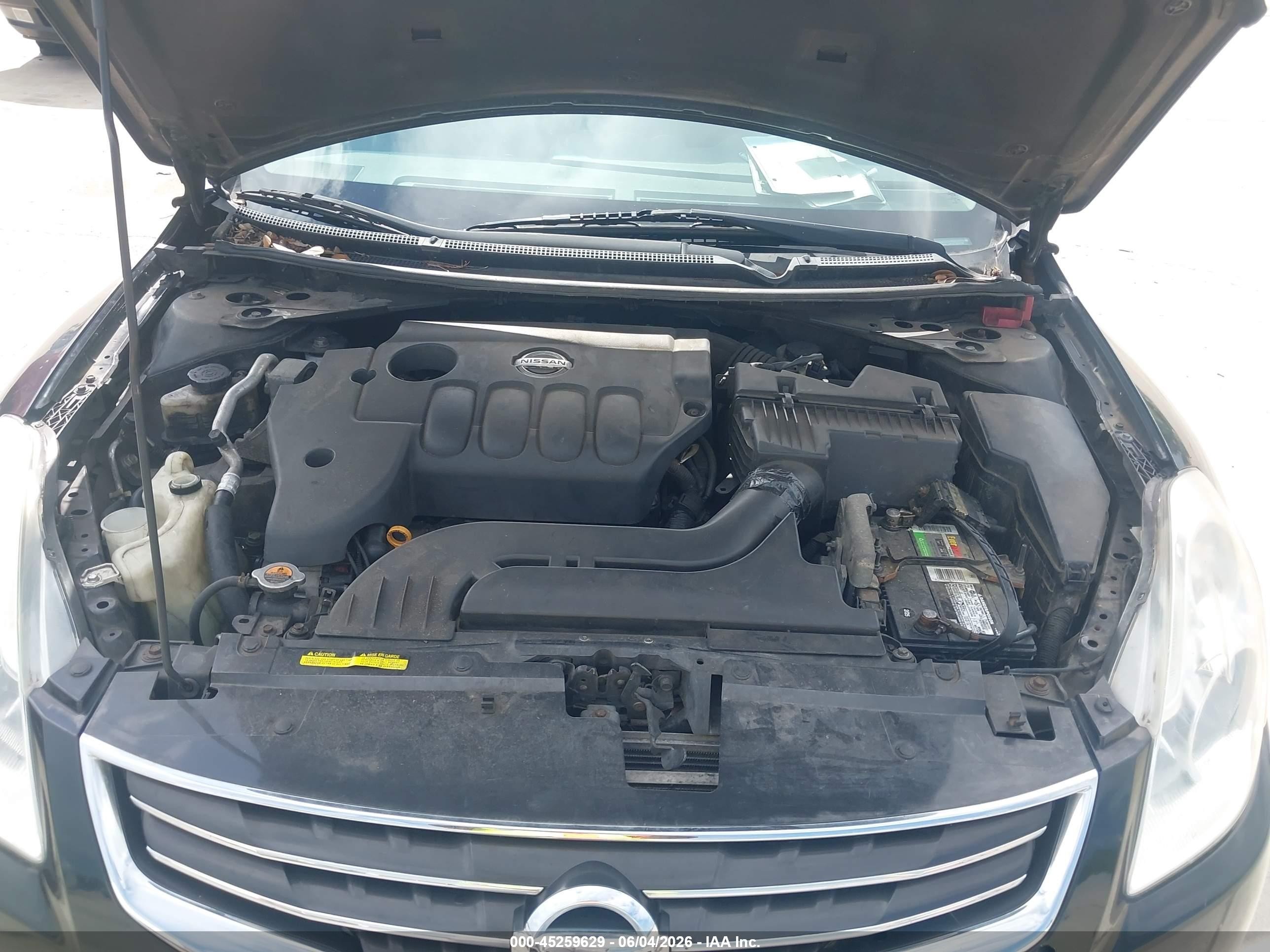 2012 Nissan Altima 2.5 S Black vin: 1N4AL2AP3CC234144