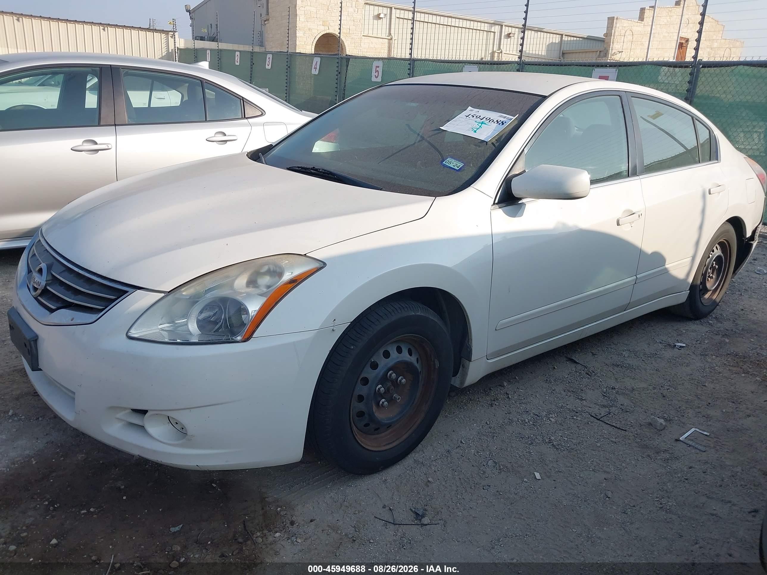 2012 Nissan Altima 2.5 S White vin: 1N4AL2AP3CC234760