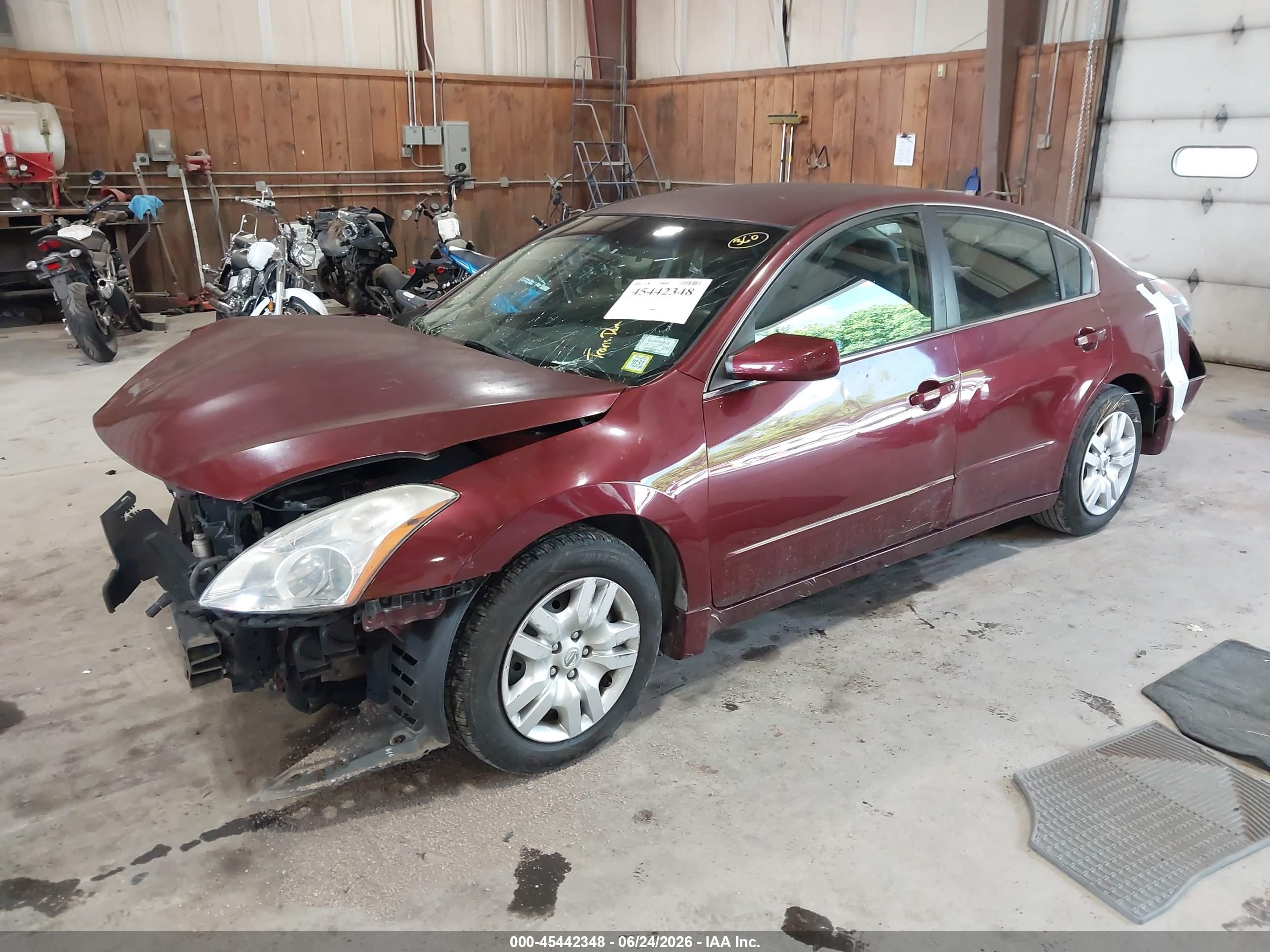 2012 Nissan Altima 2.5 S Maroon vin: 1N4AL2AP3CC244401