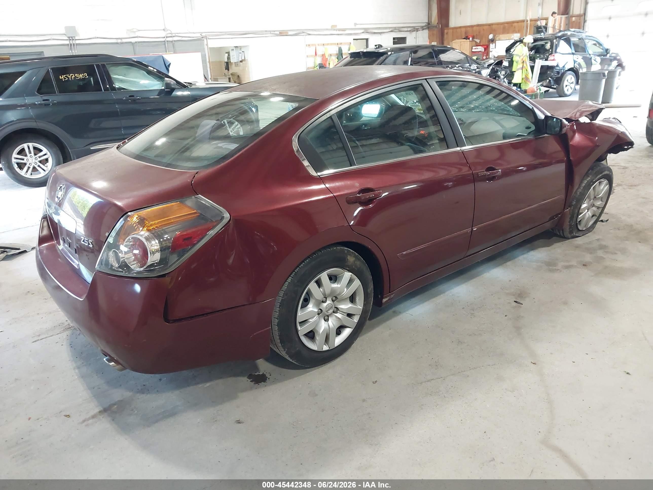 2012 Nissan Altima 2.5 S Maroon vin: 1N4AL2AP3CC244401