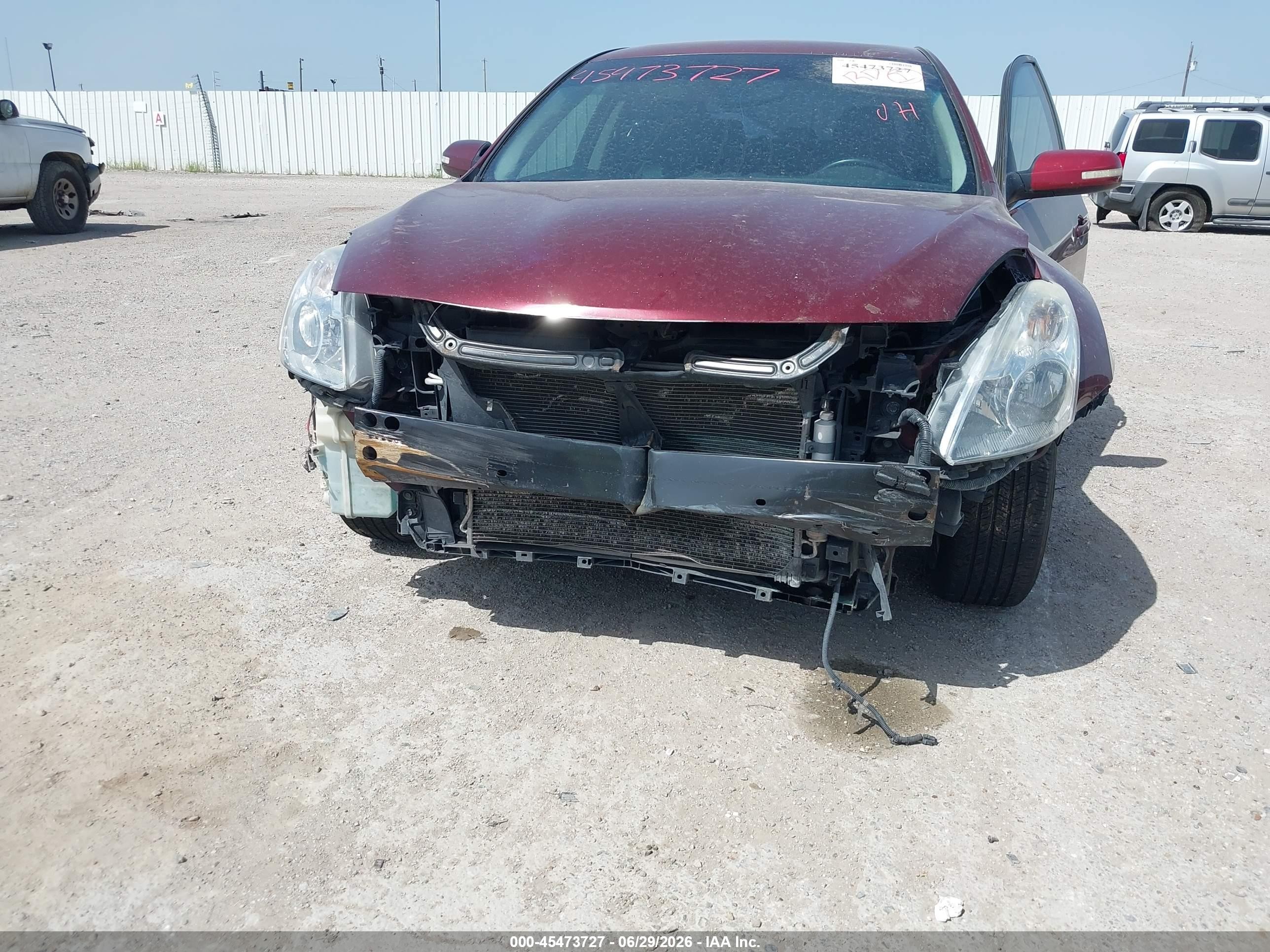2012 Nissan Altima 2.5 S Maroon vin: 1N4AL2AP3CC245113