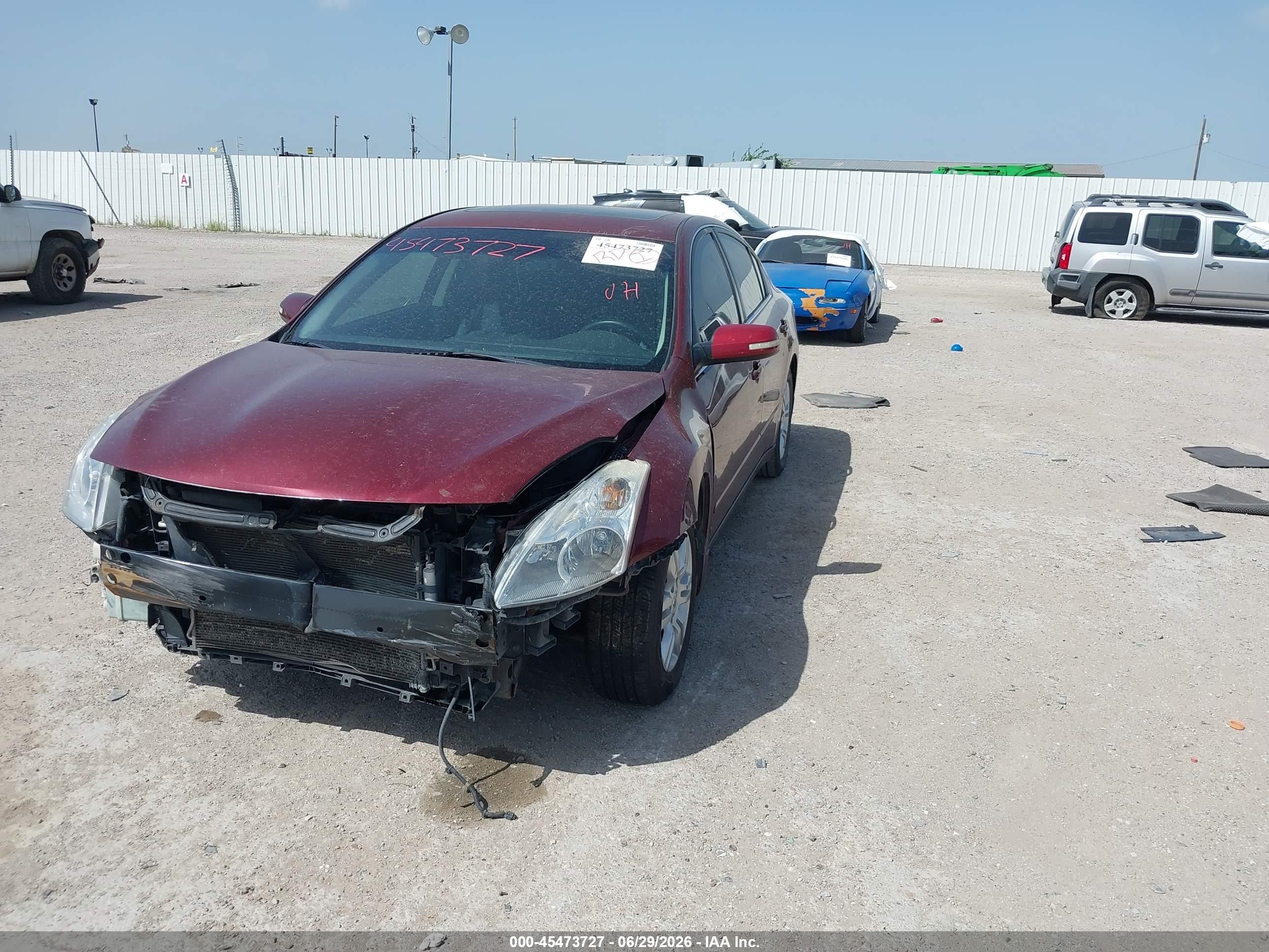 2012 Nissan Altima 2.5 S Maroon vin: 1N4AL2AP3CC245113