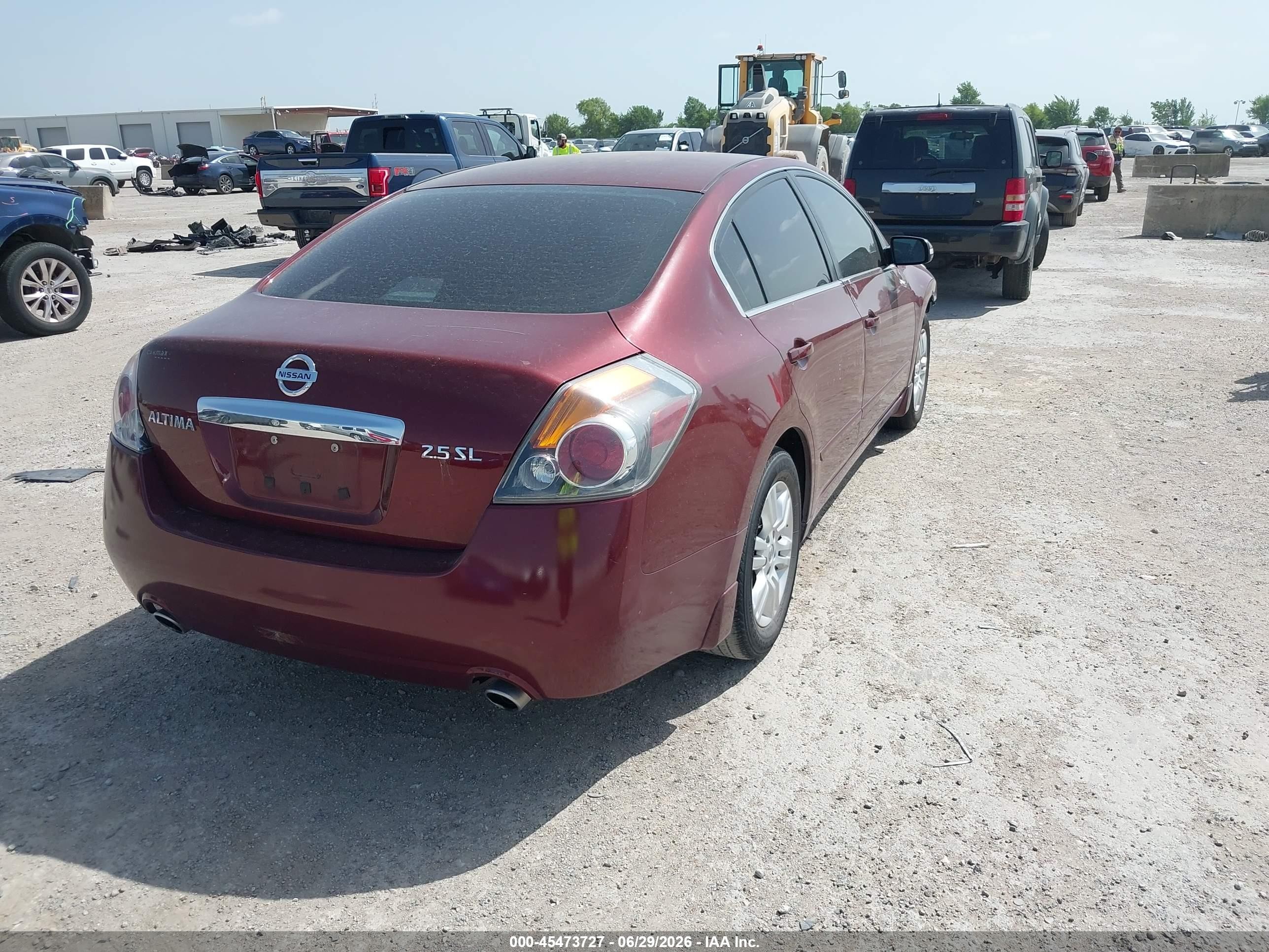 2012 Nissan Altima 2.5 S Maroon vin: 1N4AL2AP3CC245113