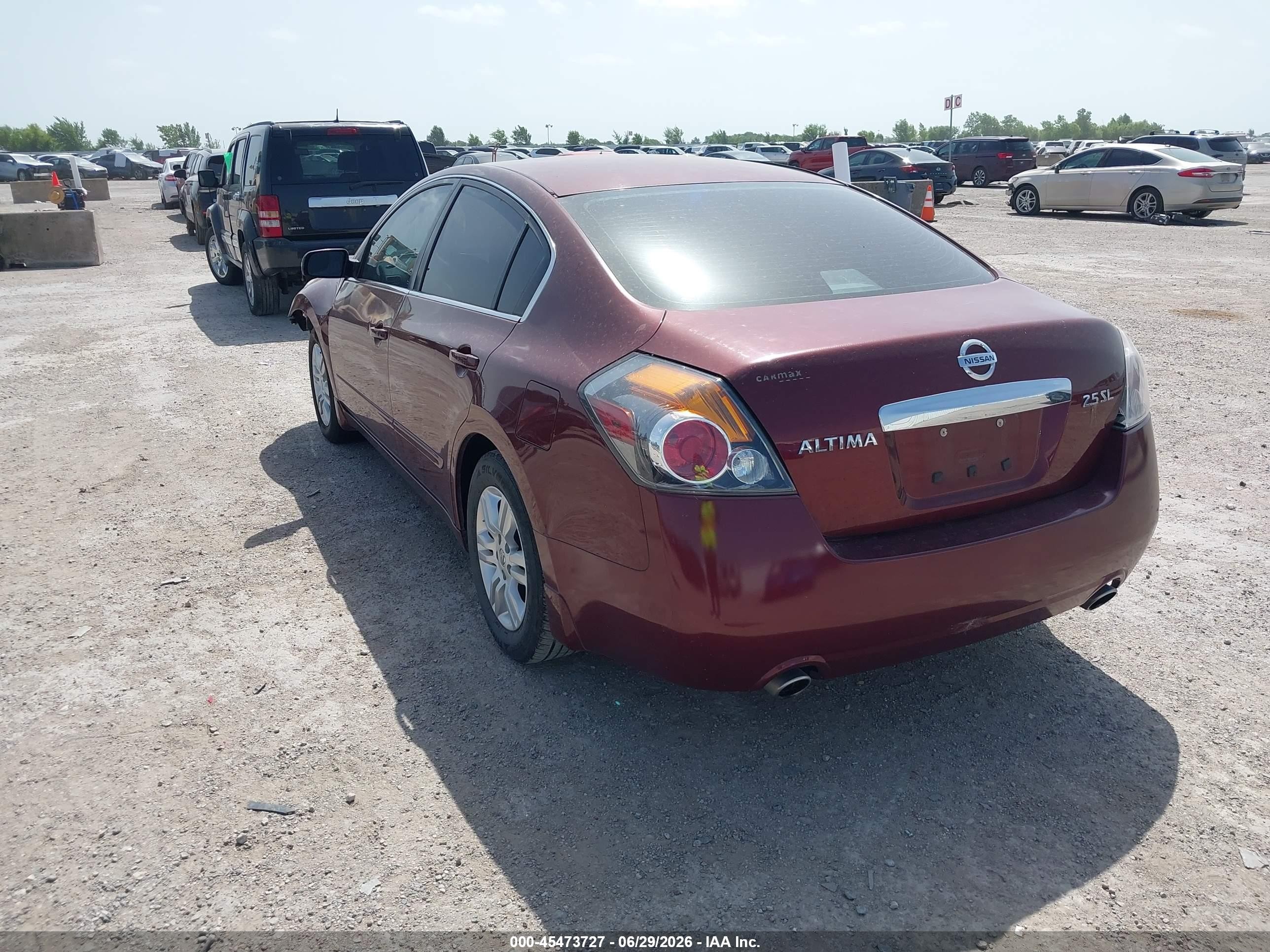2012 Nissan Altima 2.5 S Maroon vin: 1N4AL2AP3CC245113
