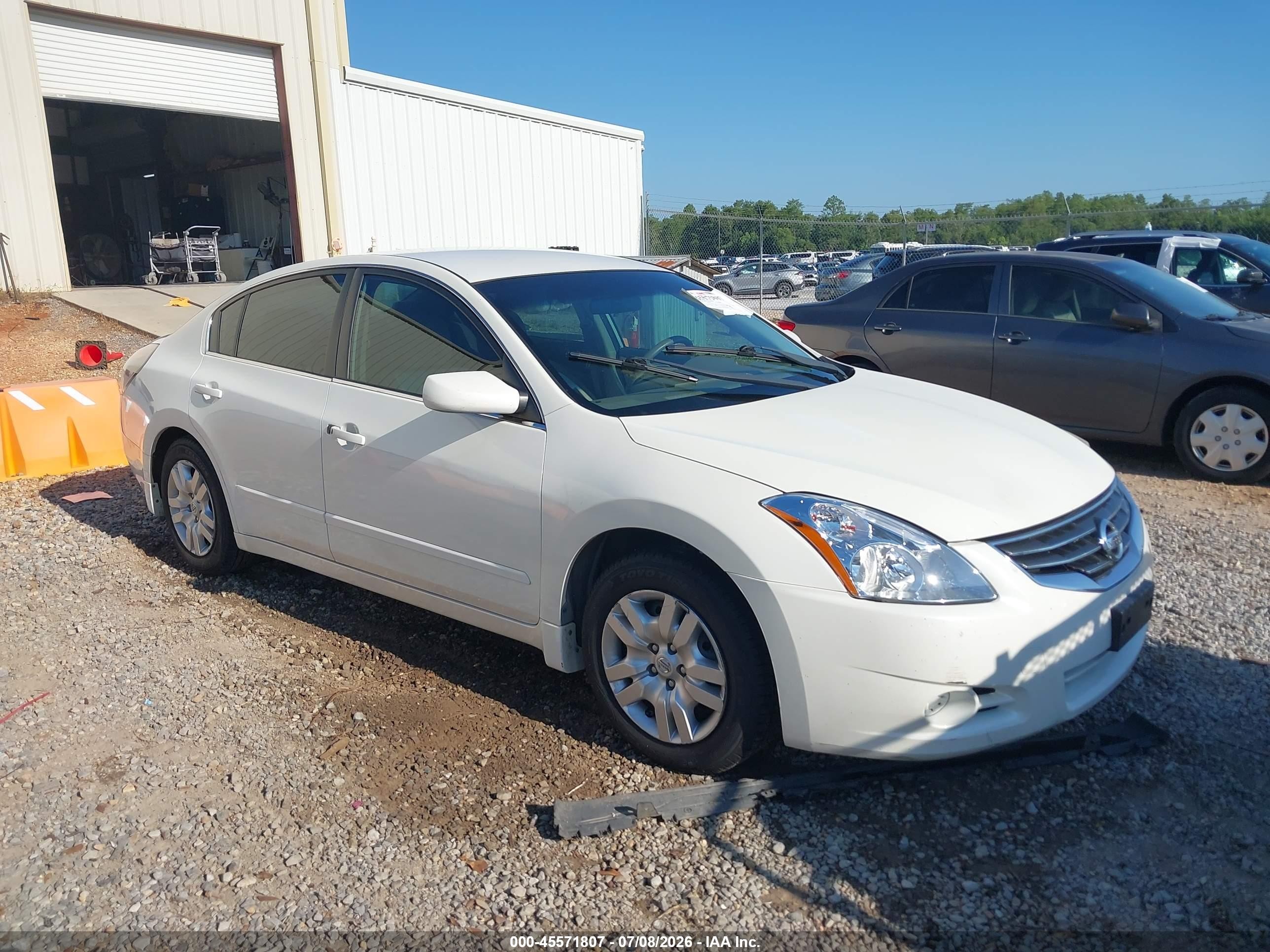 2012 Nissan Altima 2.5 S White vin: 1N4AL2AP3CN413286
