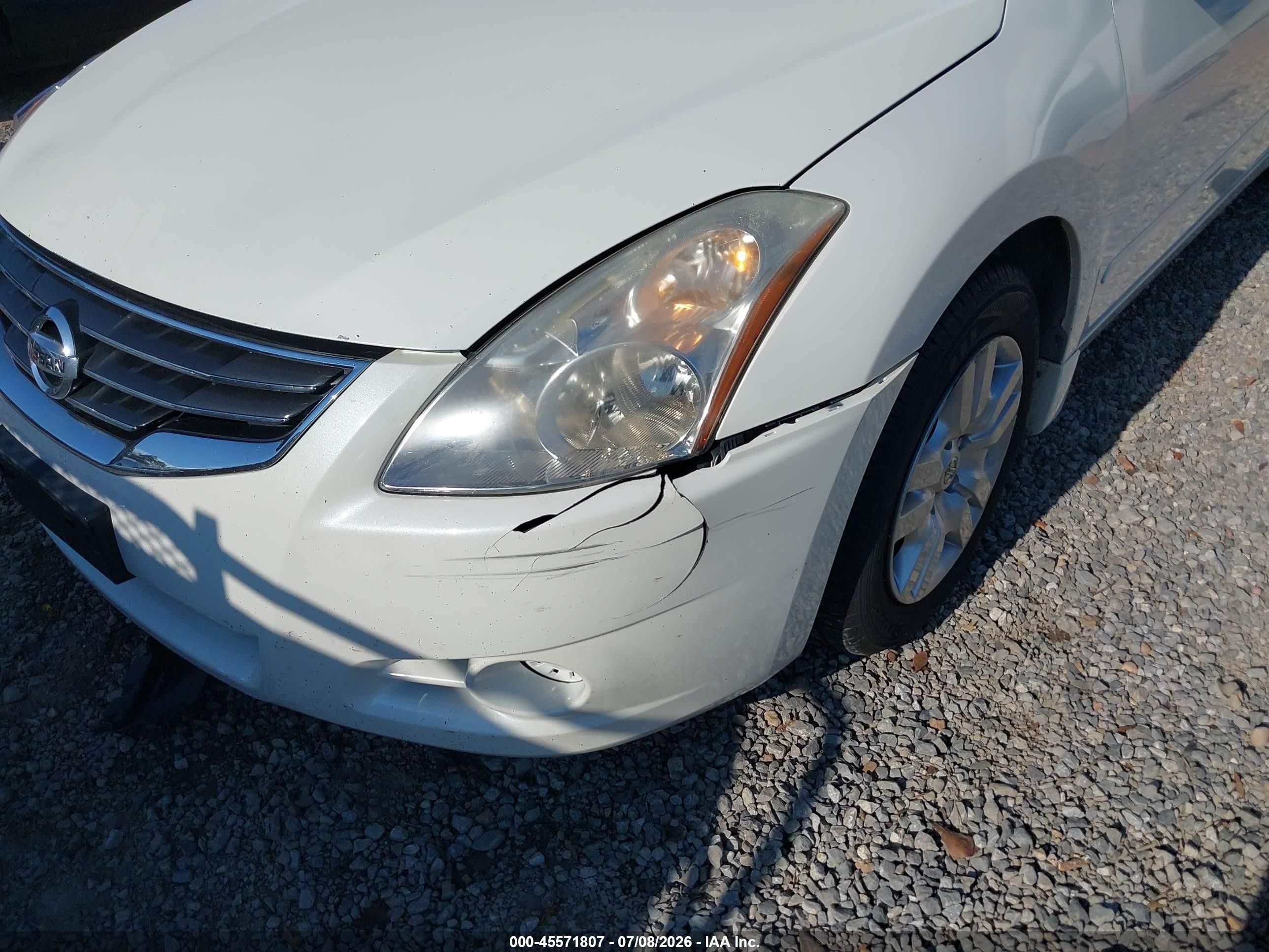 2012 Nissan Altima 2.5 S Белый vin: 1N4AL2AP3CN413286