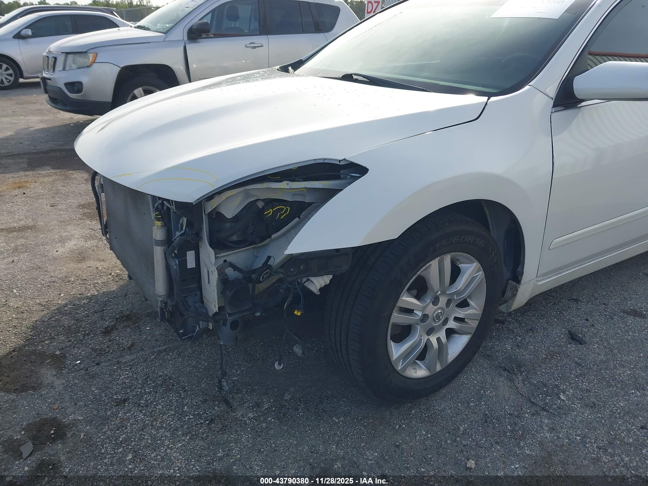 2012 Nissan Altima 2.5 S White vin: 1N4AL2AP3CN445753