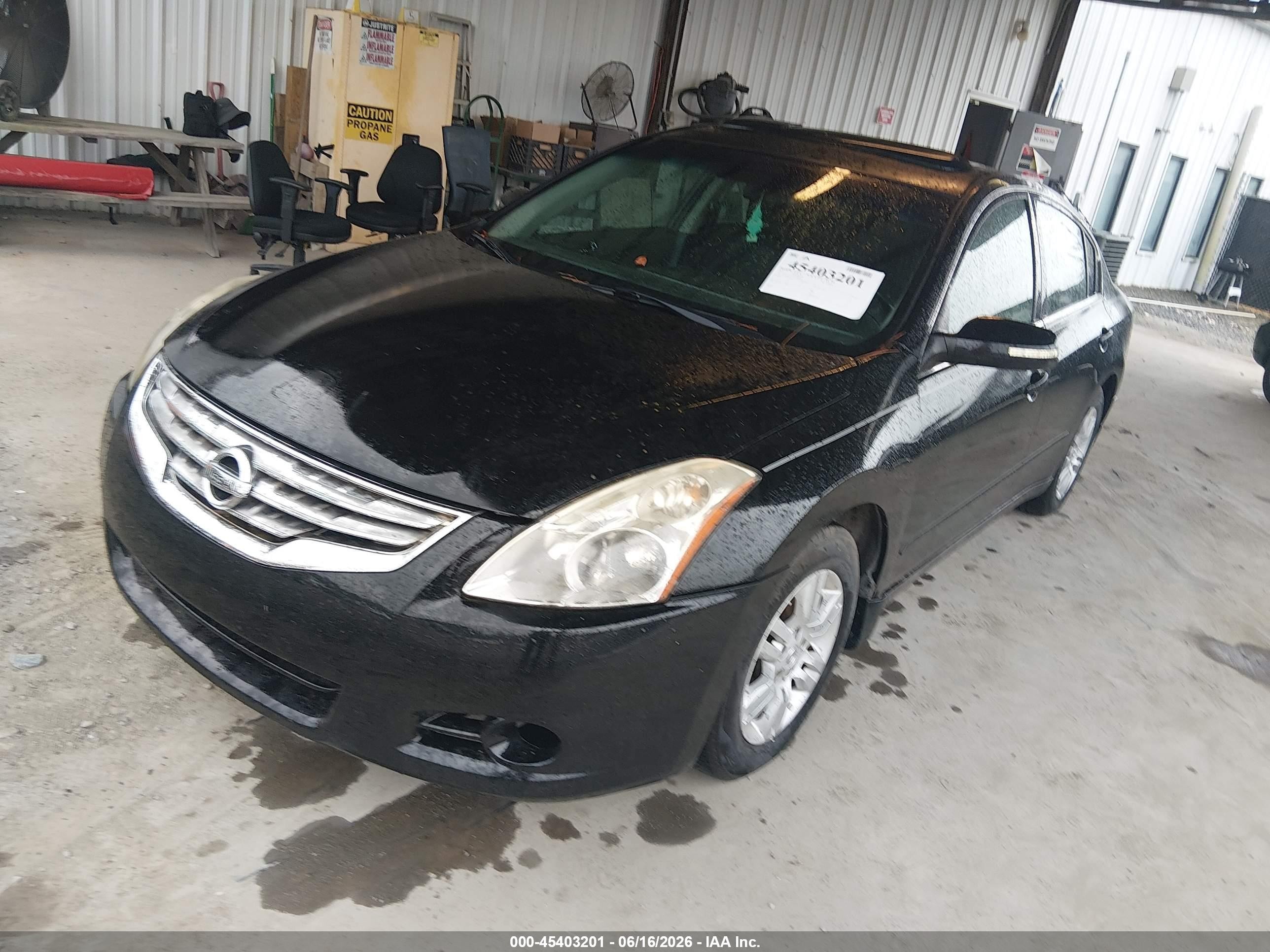 2012 Nissan Altima 2.5 S Black vin: 1N4AL2AP3CN448927
