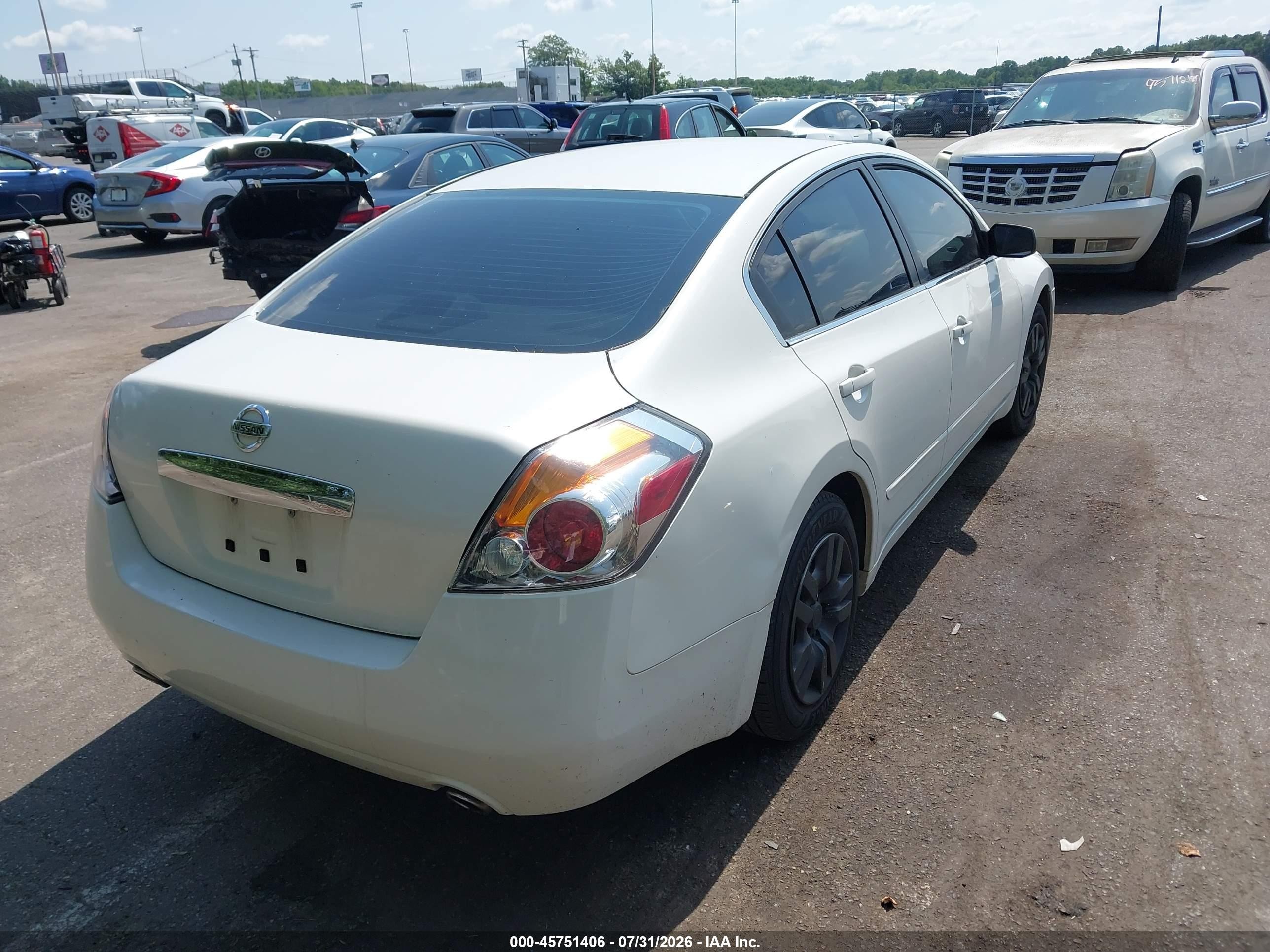 2012 Nissan Altima 2.5 S White vin: 1N4AL2AP3CN454257