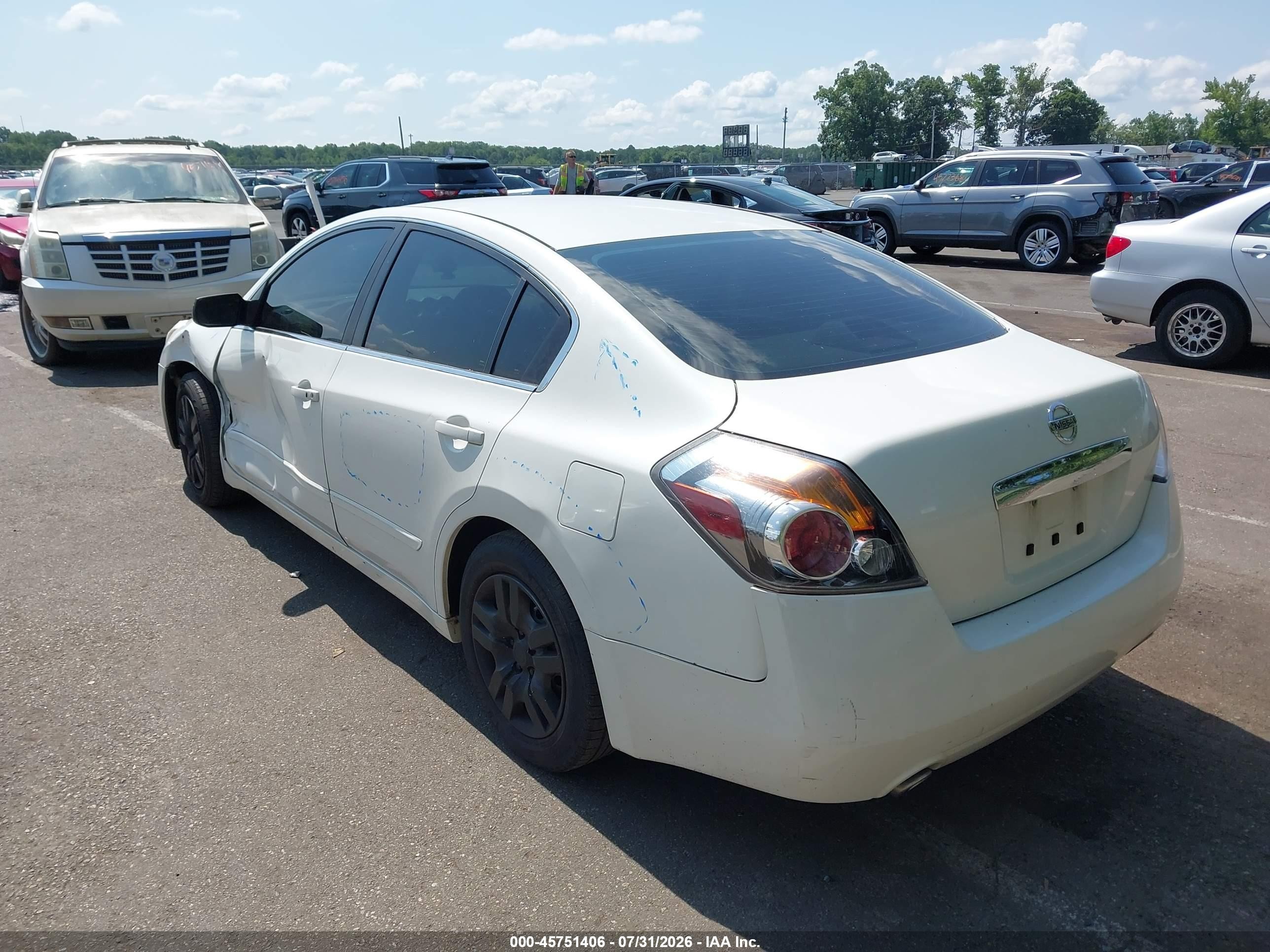 2012 Nissan Altima 2.5 S White vin: 1N4AL2AP3CN454257