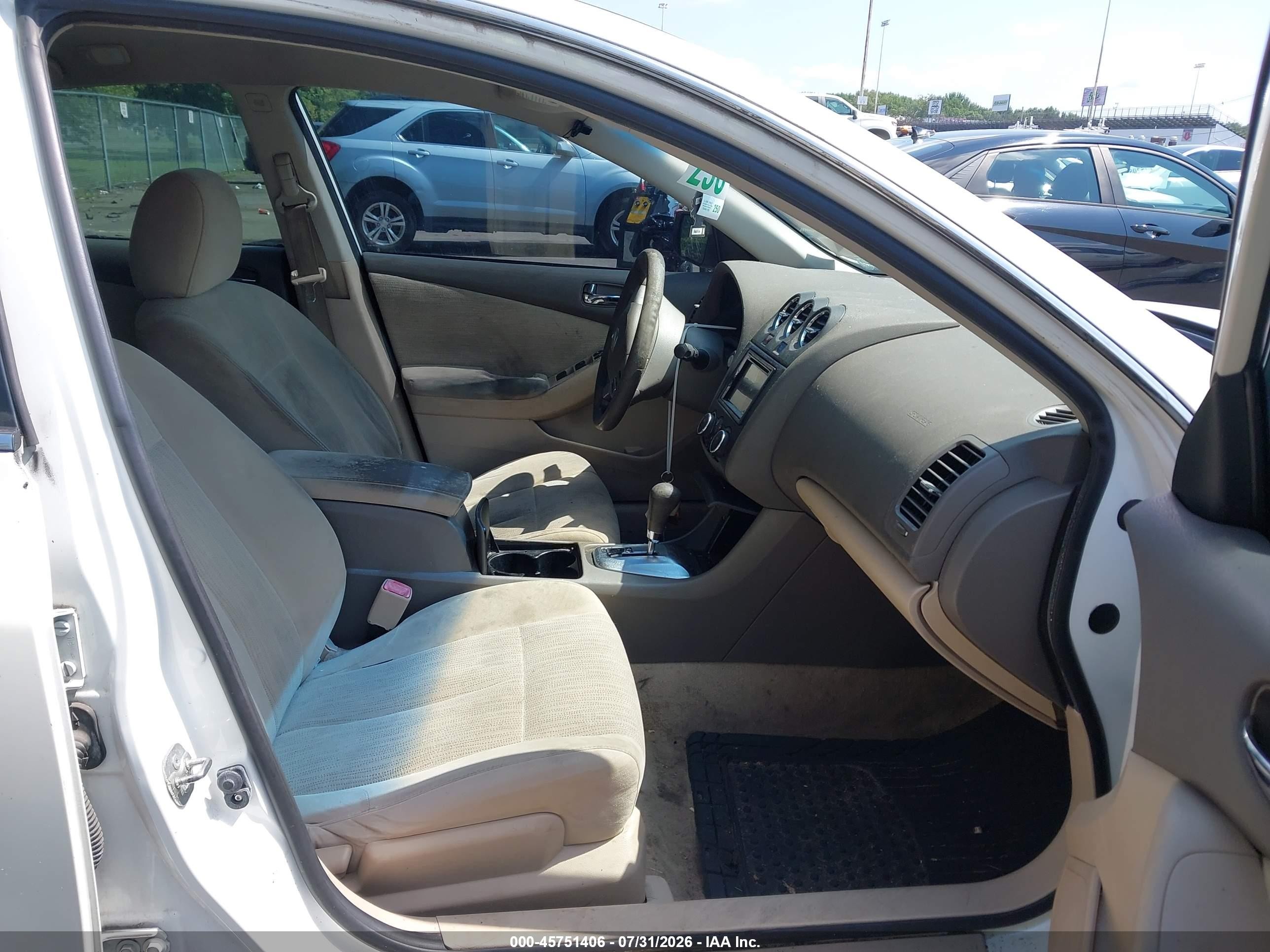2012 Nissan Altima 2.5 S White vin: 1N4AL2AP3CN454257